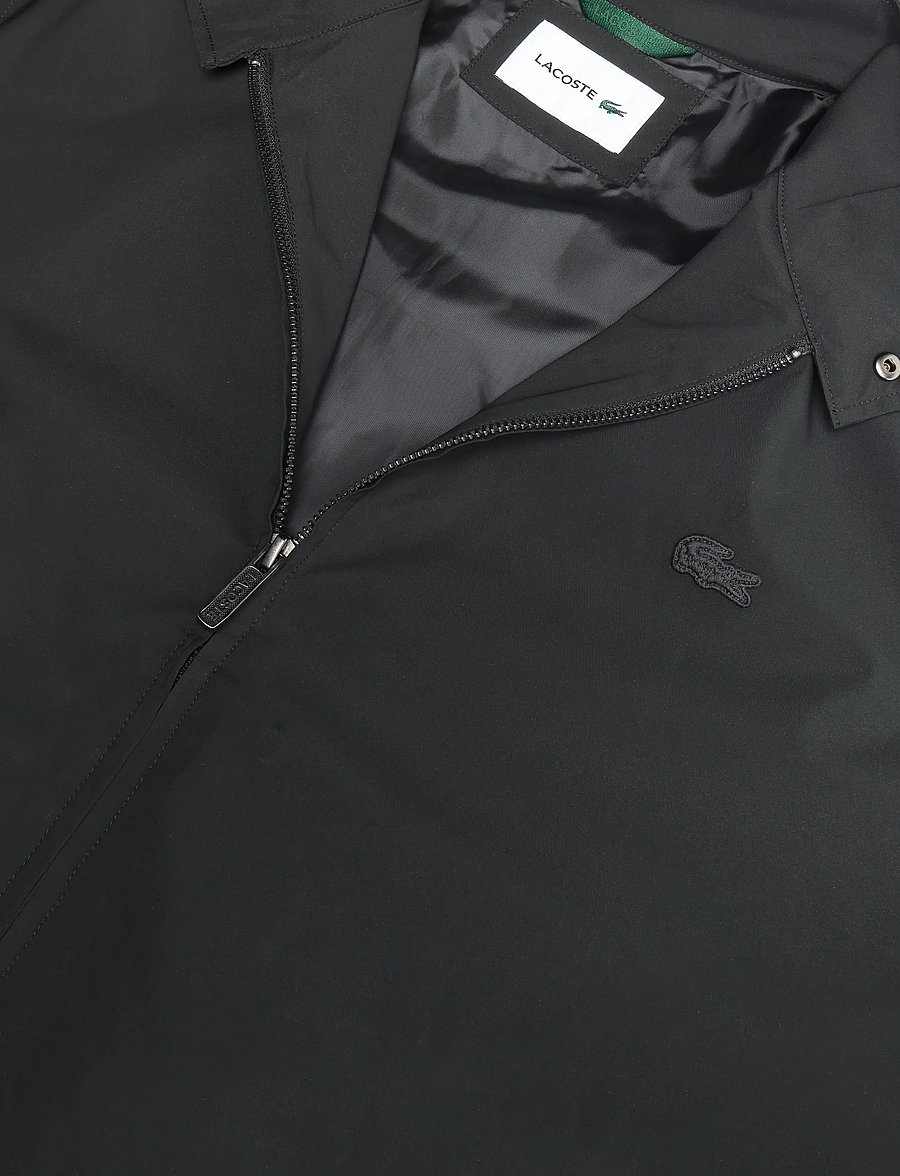 Lacoste - Water-Repellent Harrington Windbreaker Jacket - black - 2