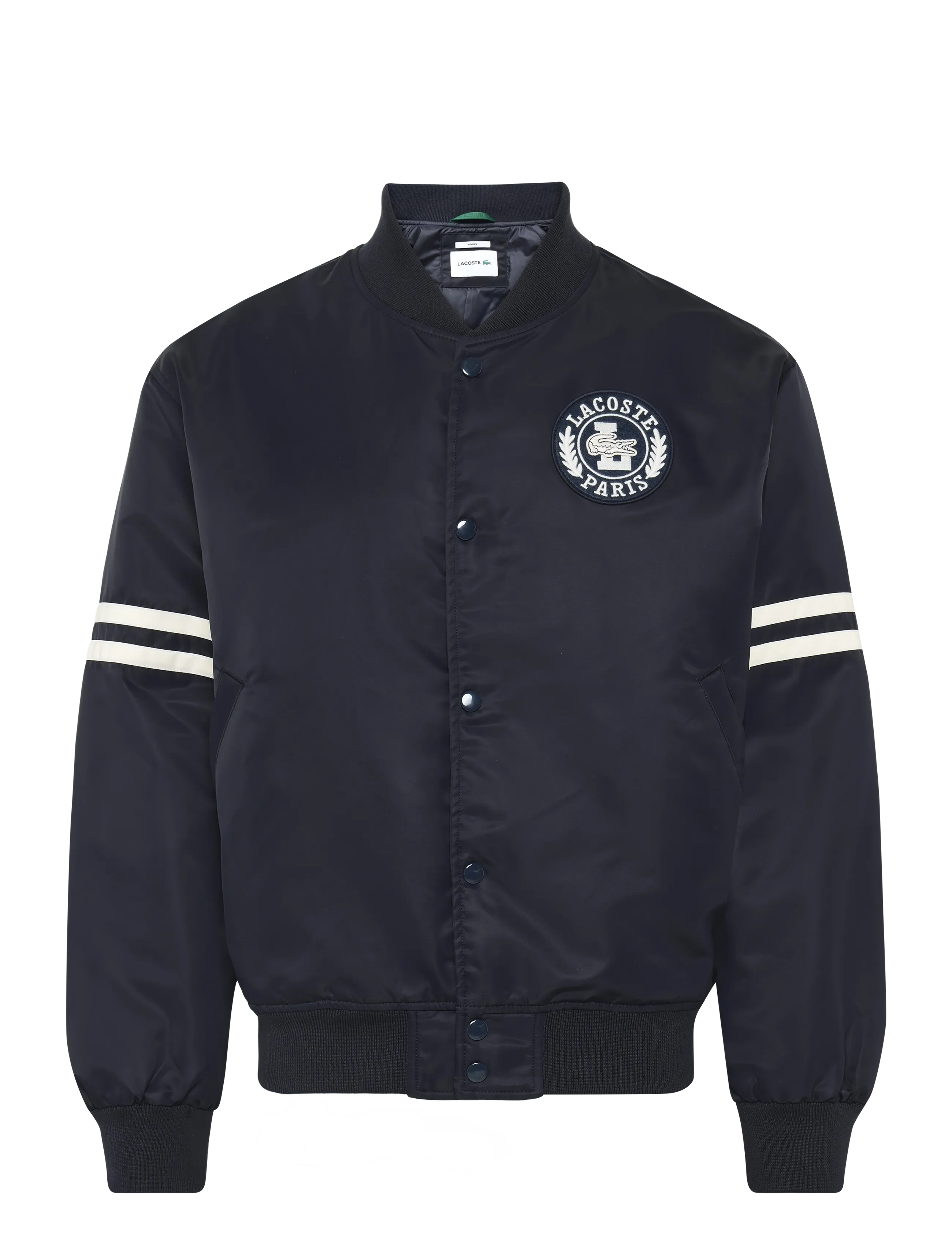 Lacoste Embroidered Badge Water-Repellent Bomber Jacket - Outerwear - NAVY / navy