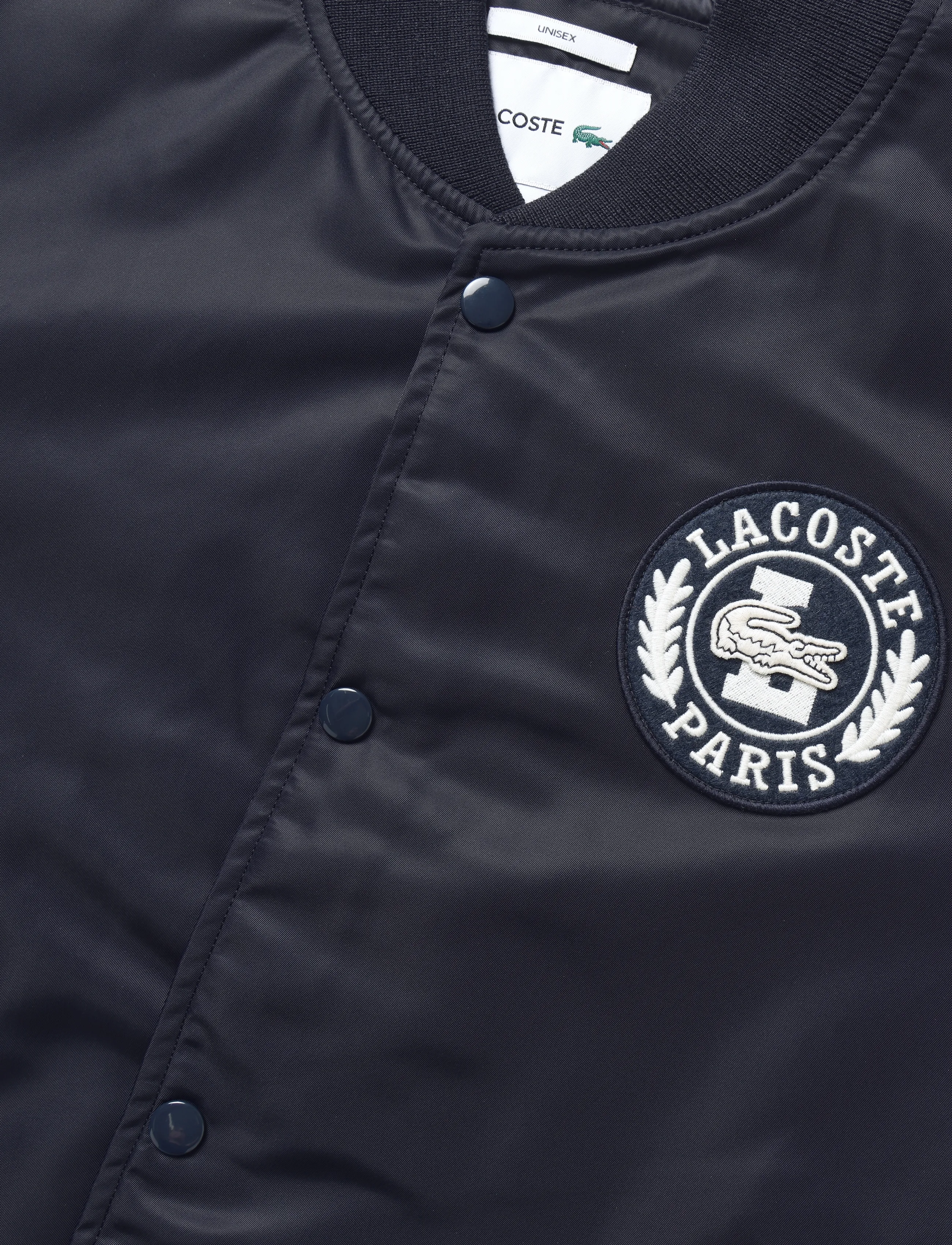 Lacoste - Embroidered Badge Water-Repellent Bomber Jacket - navy - 2