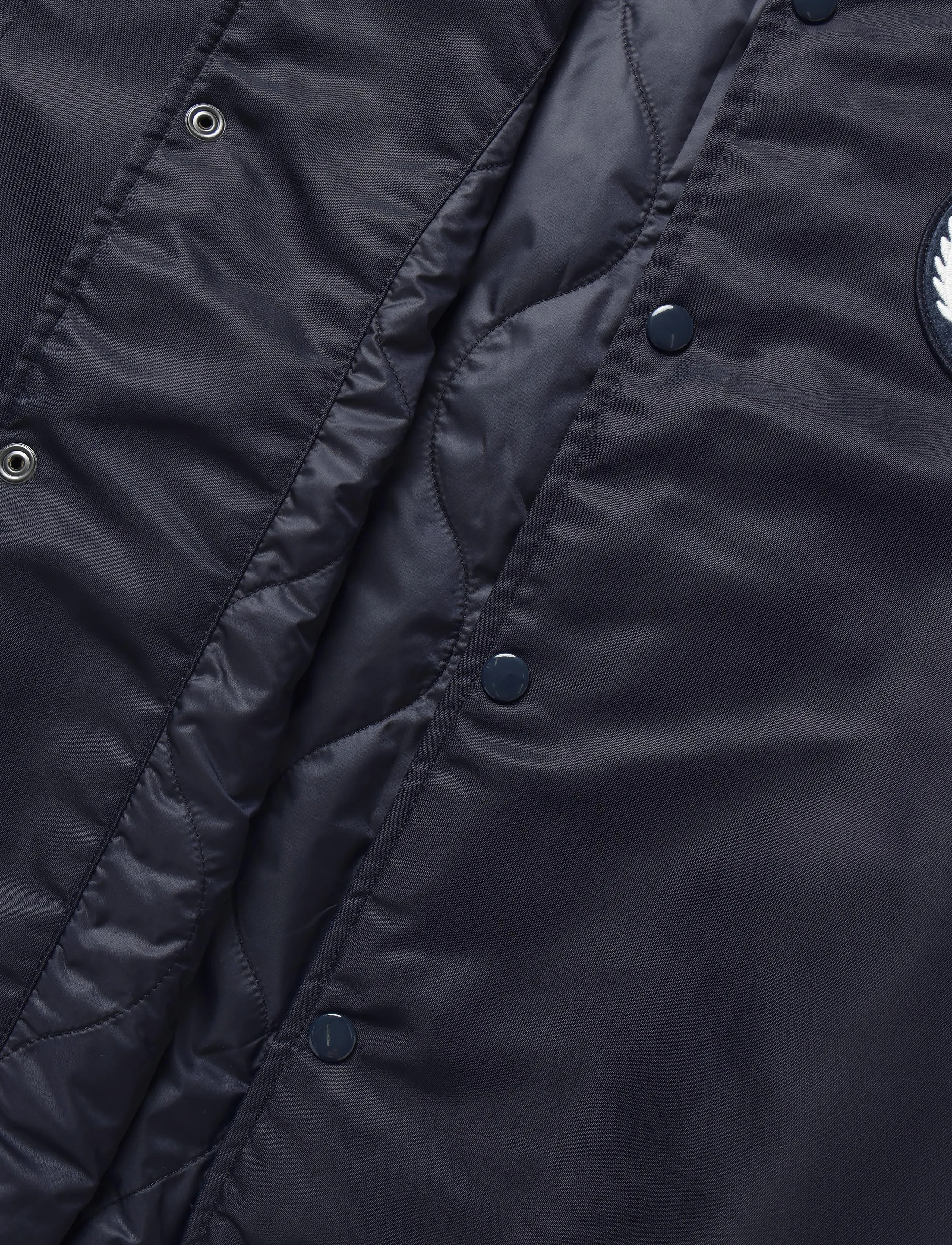 Lacoste - Embroidered Badge Water-Repellent Bomber Jacket - navy - 4