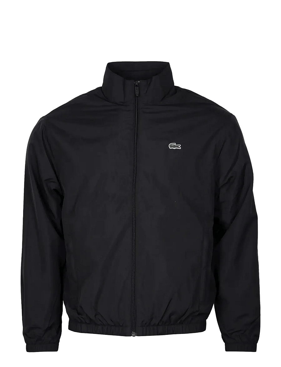 Lacoste - Water-Repellent Hooded Track Jacket - black - 0