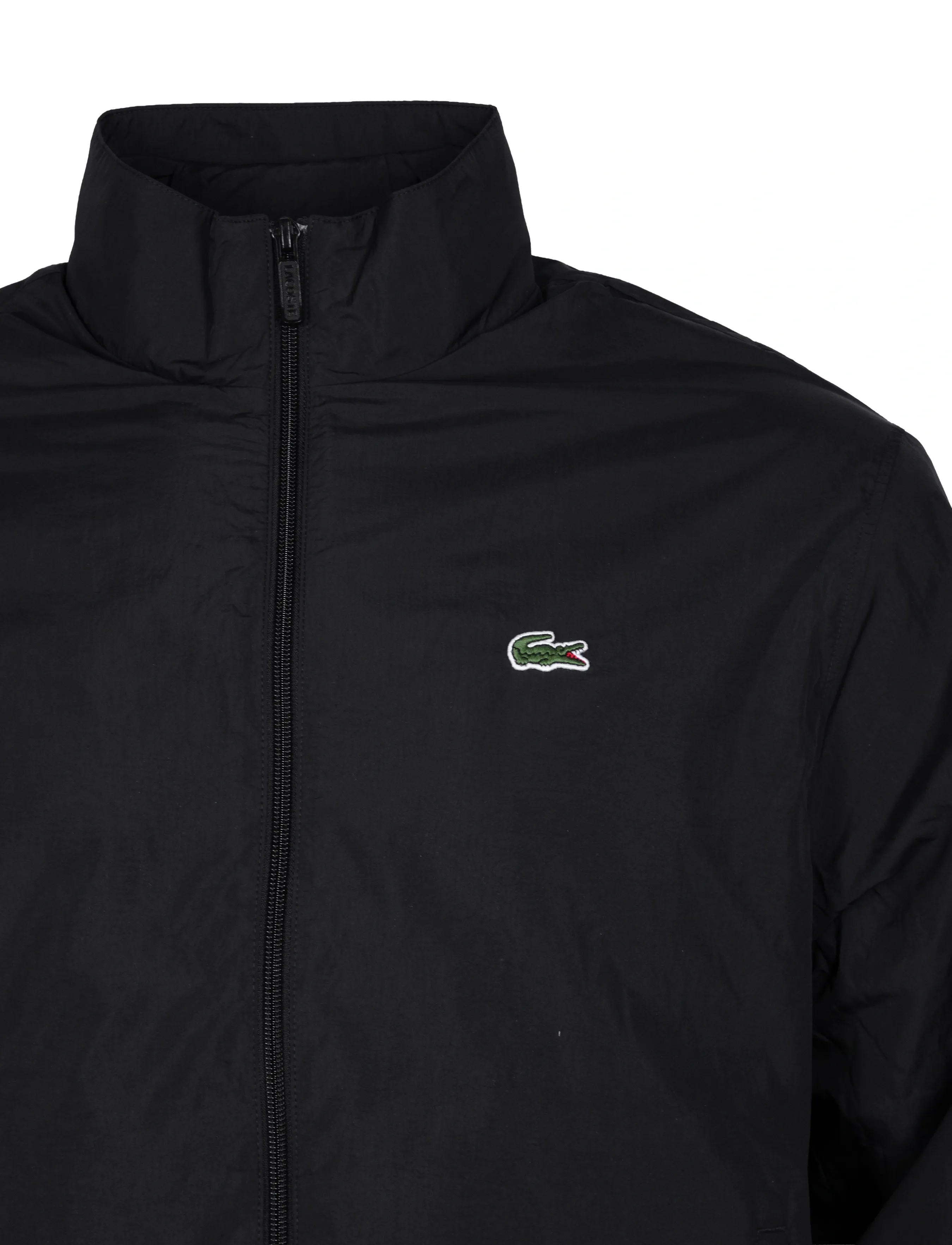 Lacoste - Water-Repellent Hooded Track Jacket - black - 2
