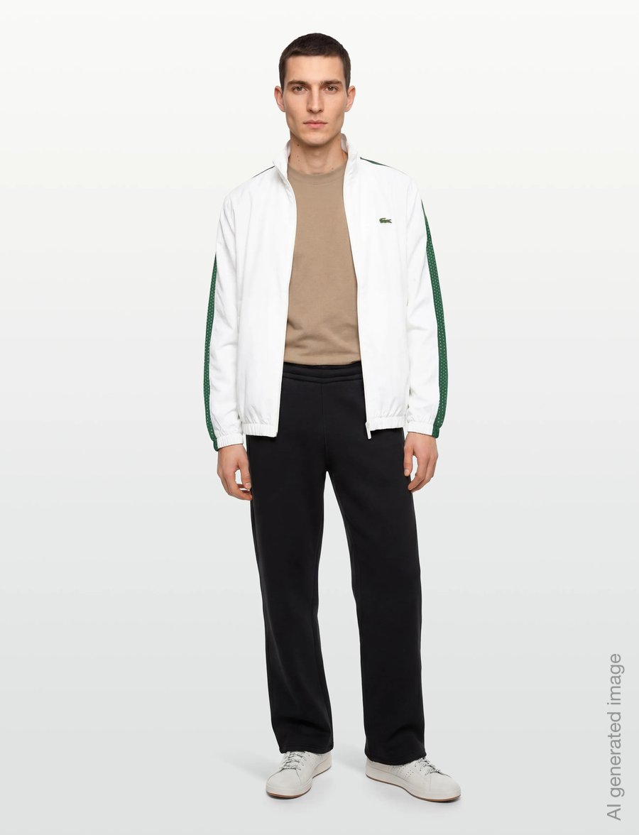 Lacoste - Colourblock Track Jacket - forårsjakker - white - 0