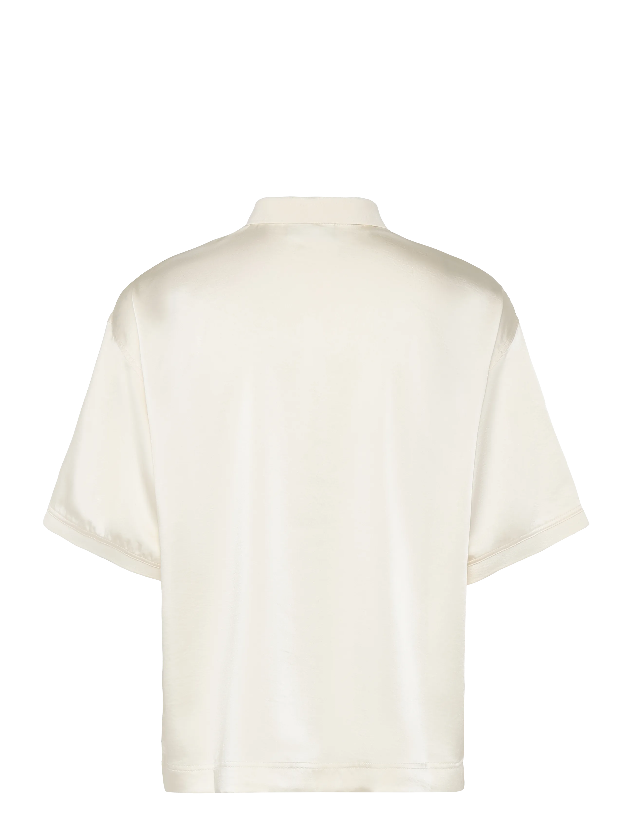 Lacoste - Oversized Silky Fluid Polo Shirt - poloshirts - white - 2