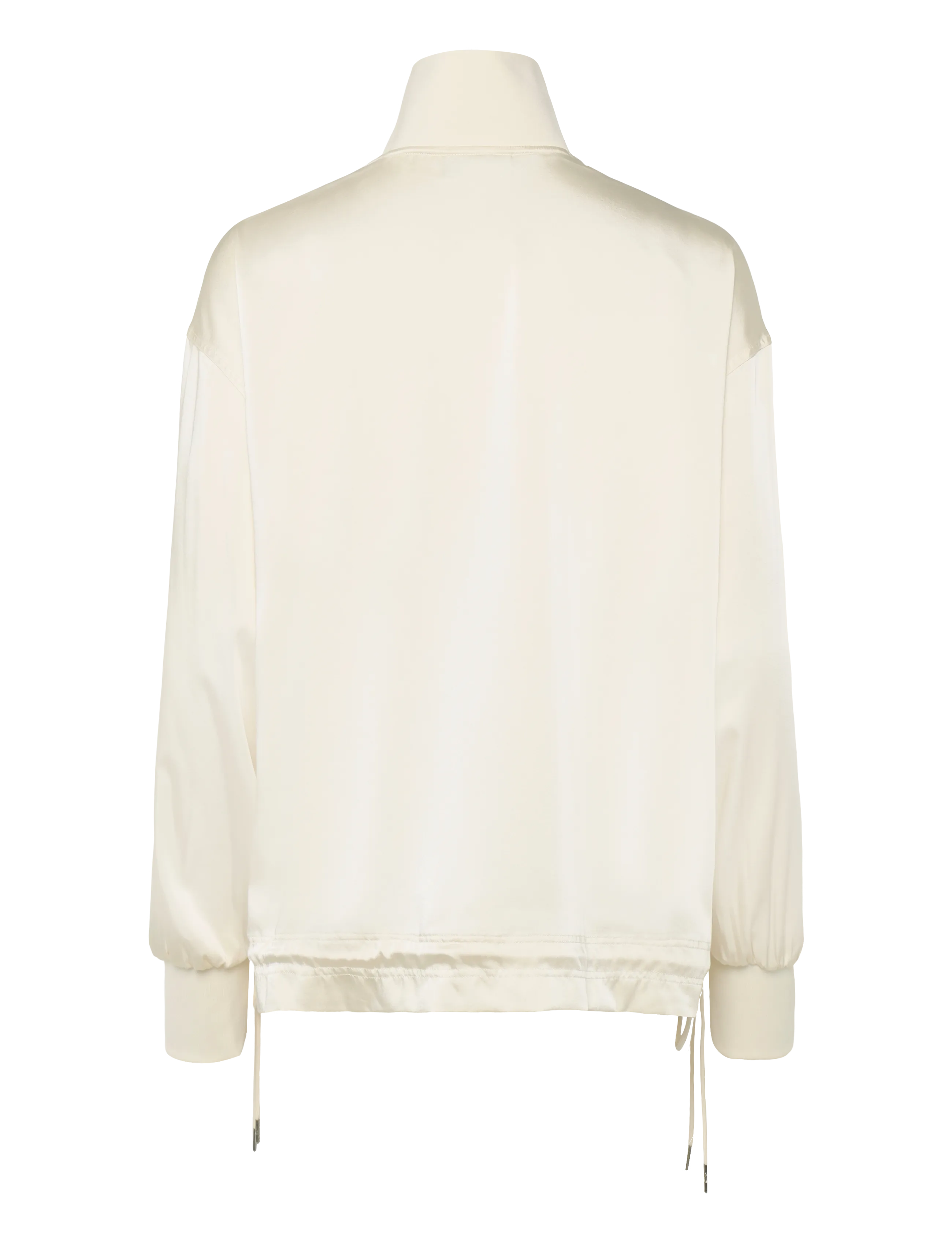 Lacoste - High Zipped Neck Oversized Popover Jacket - white - 1