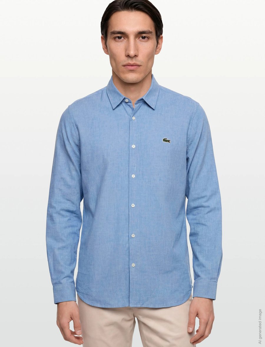 Lacoste - WOVEN SHIRTS - blue - 3