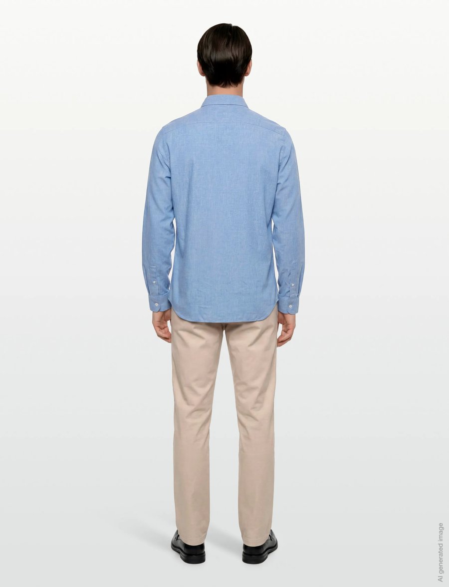 Lacoste - WOVEN SHIRTS - blue - 4