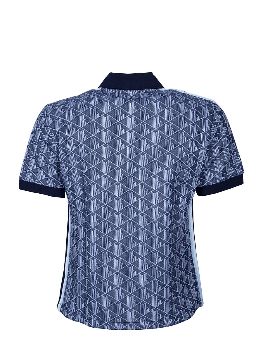Lacoste - Monogram Jacquard Polo Shirt - multi coloured - 1