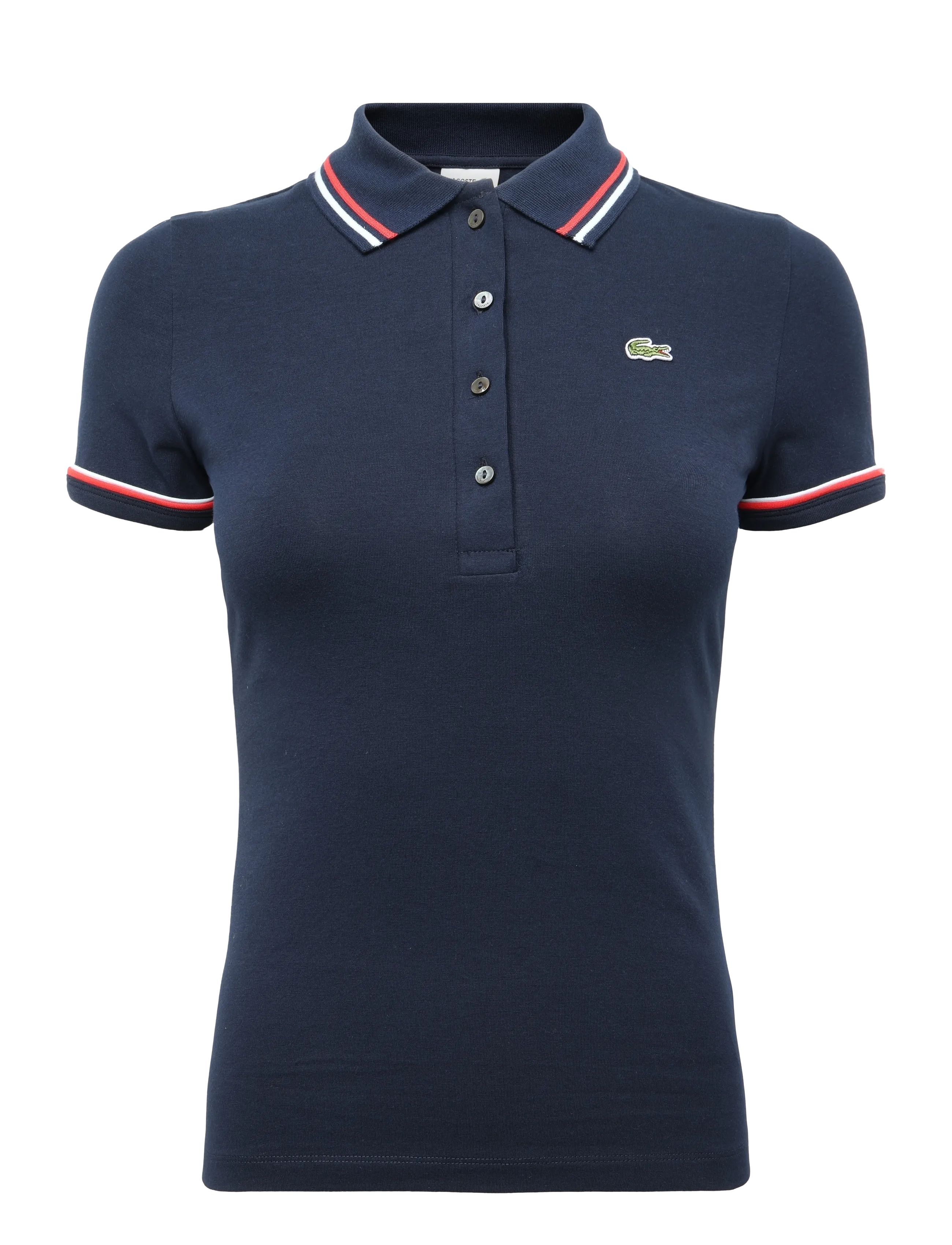 Lacoste L.12.D Slim Fit Jersey Polo - Tøj - MULTI COLOURED / navy