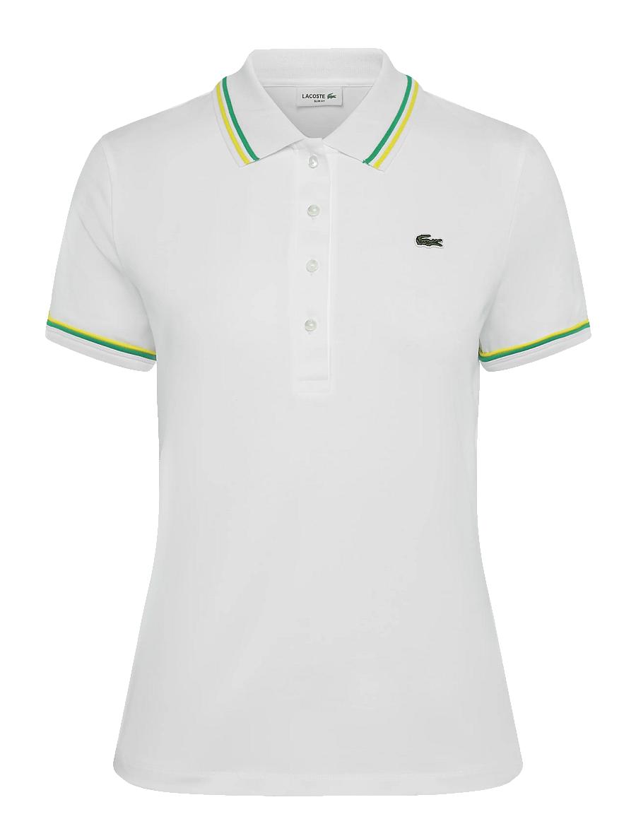 Lacoste - L.12.D Slim Fit Jersey Polo - polo shirts - white - 1