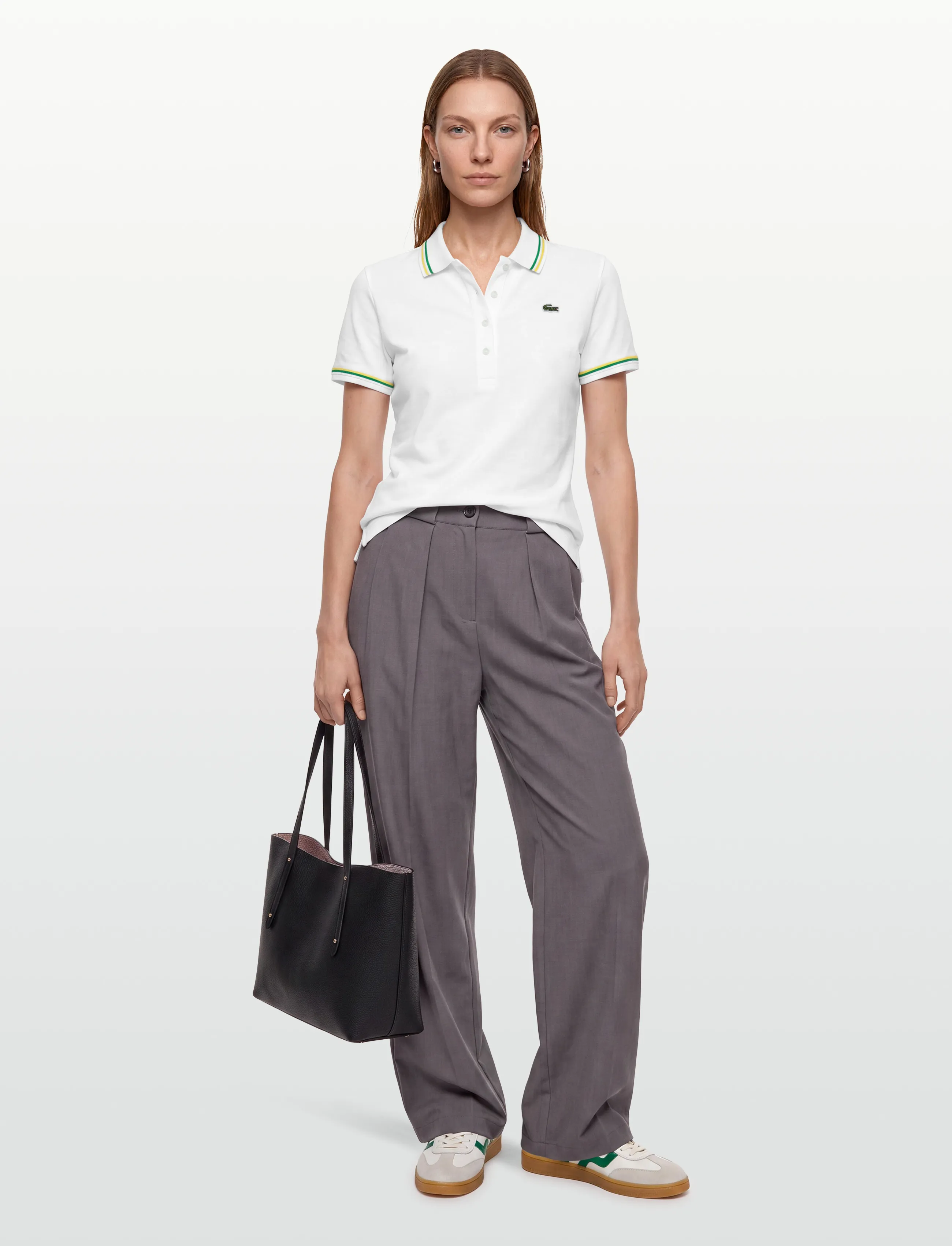 Lacoste - L.12.D Slim Fit Jersey Polo - polo shirts - white - 0