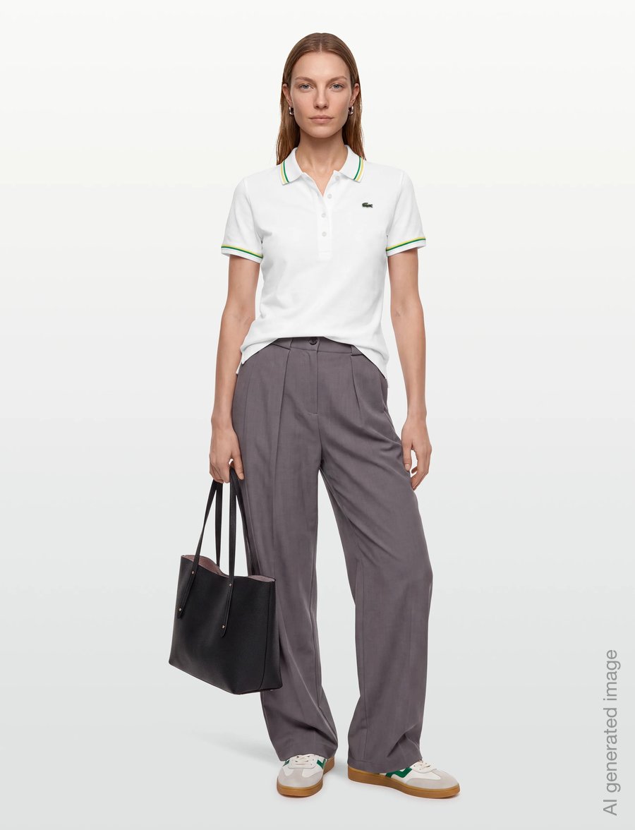 Lacoste - L.12.D Slim Fit Jersey Polo - polo shirts - white - 0