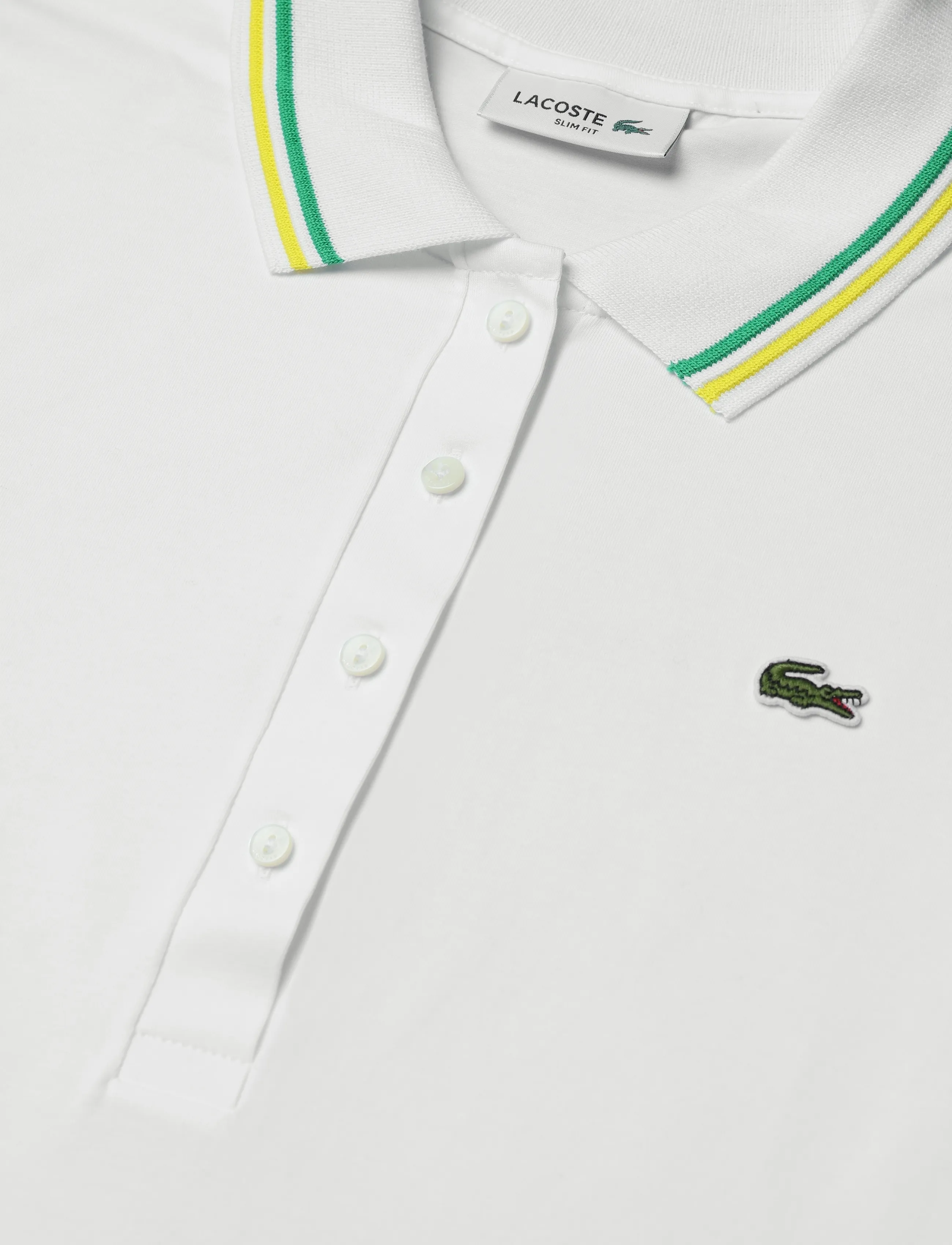 Lacoste - L.12.D Slim Fit Jersey Polo - polo shirts - white - 5