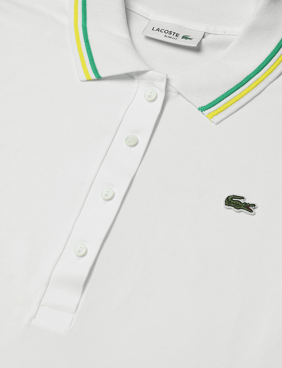 Lacoste - L.12.D Slim Fit Jersey Polo - polo shirts - white - 5