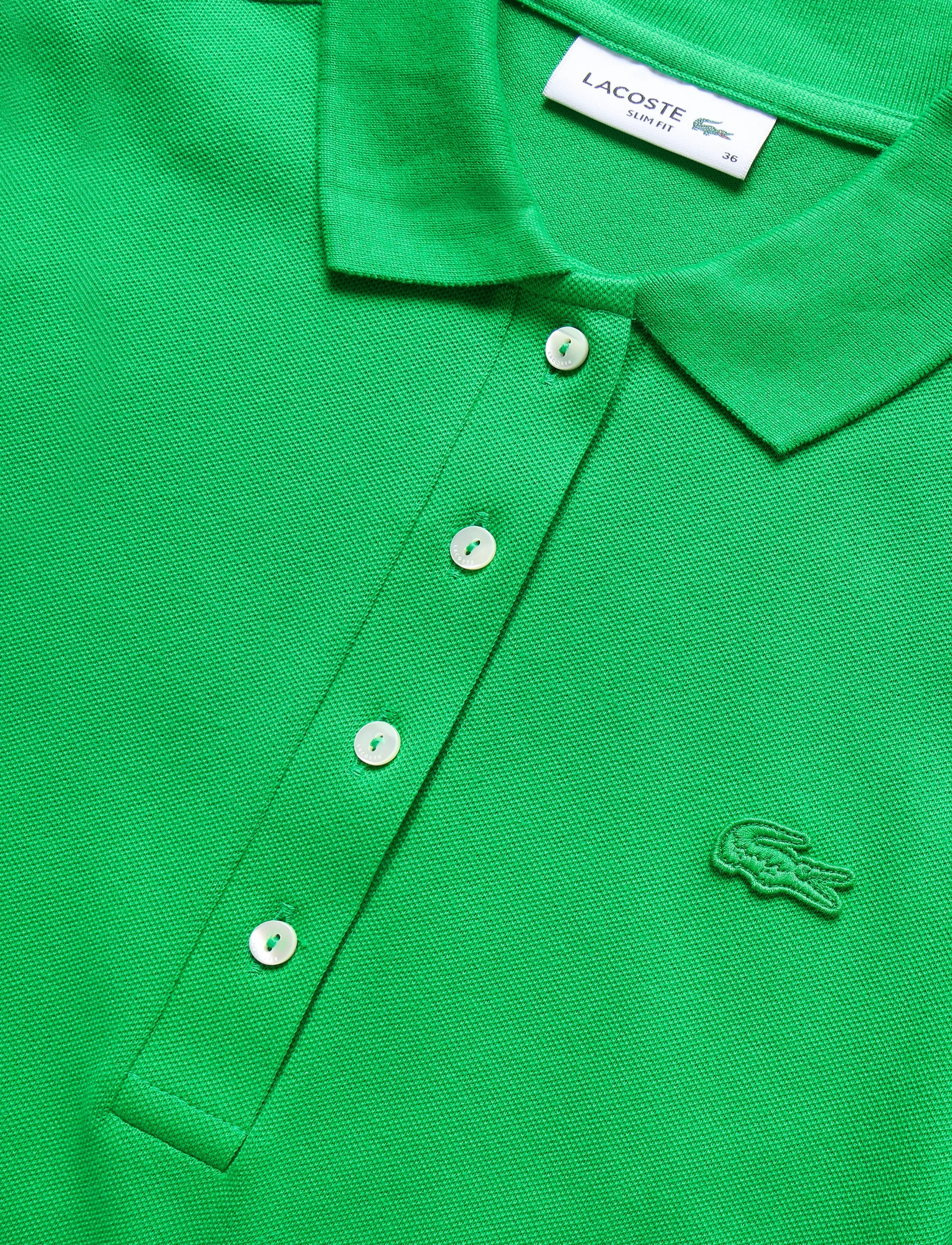 Lacoste - Slim Fit Stretch Mini Piqué Polo Dress - green - 2