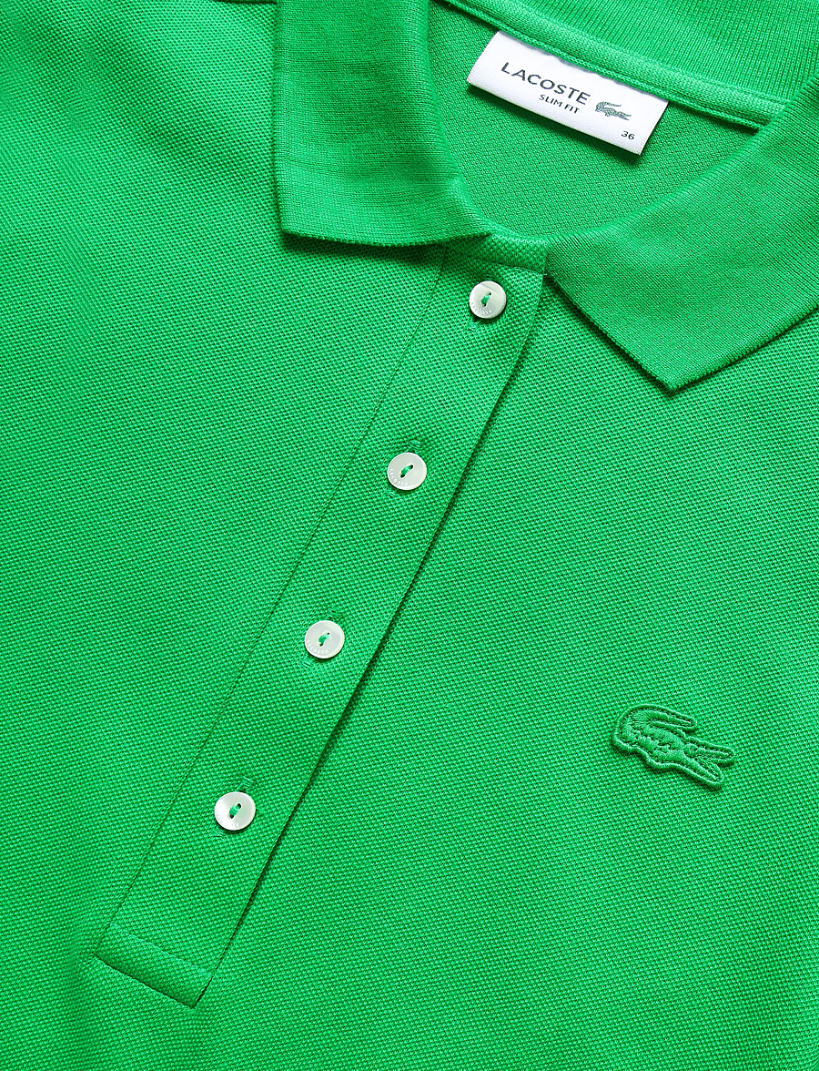 Lacoste - Slim Fit Stretch Mini Piqué Polo Dress - green - 2