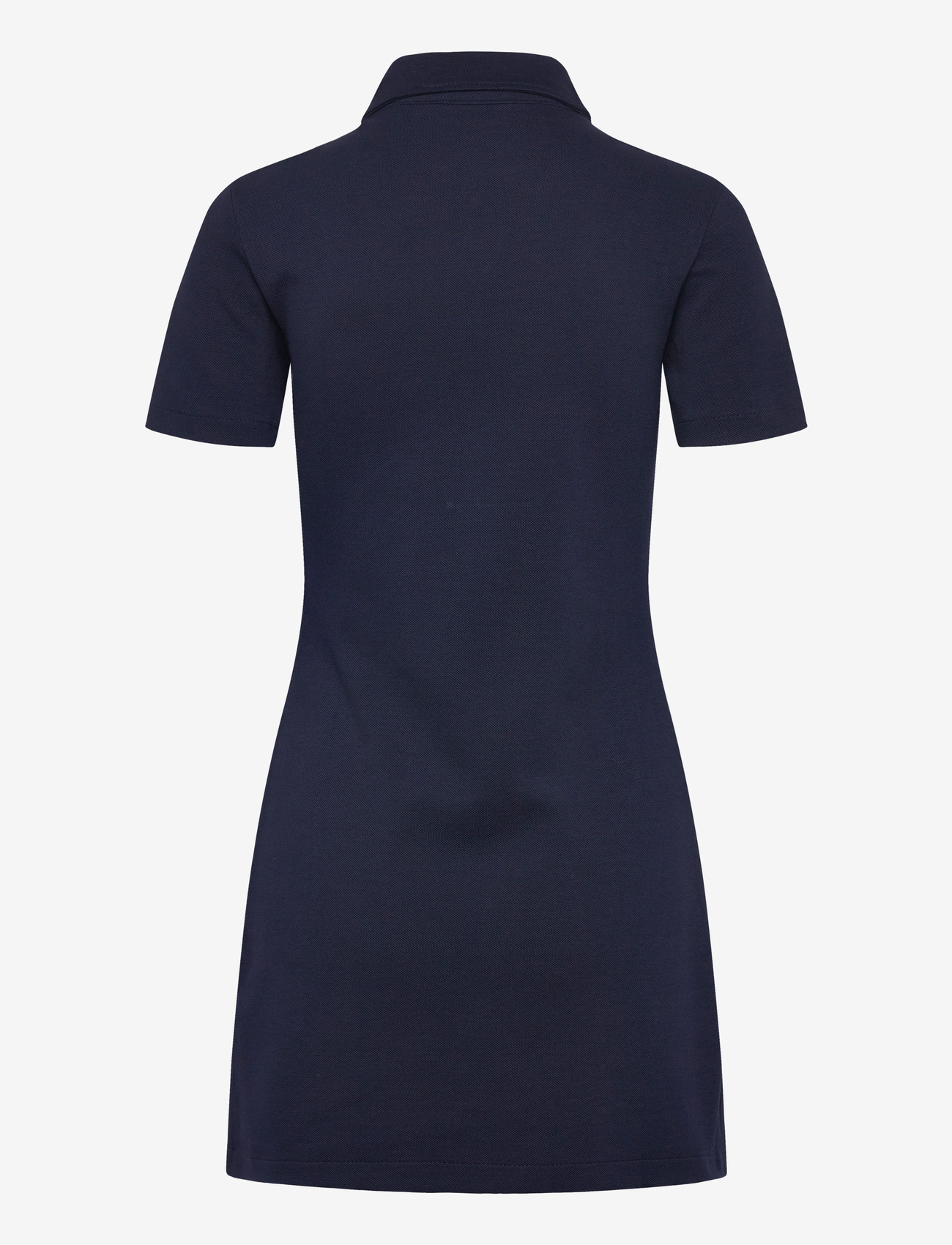 Lacoste - Heavy Piqué Buttoned Polo Dress - hemdkleider - navy blue - 1