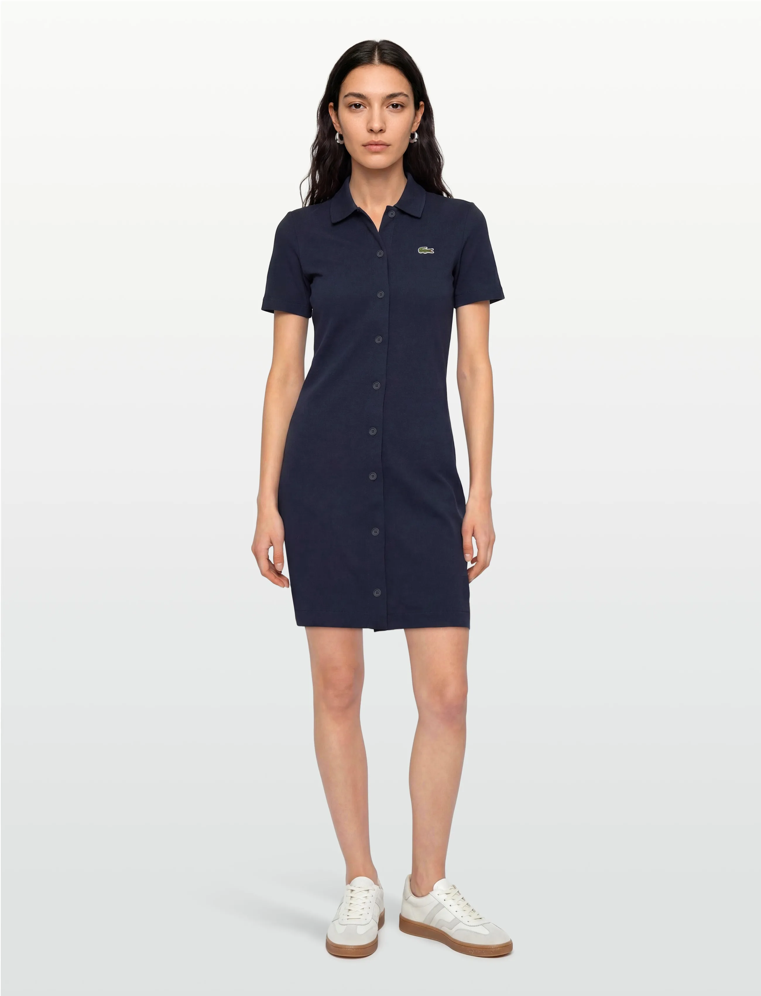 Lacoste Dresses, 38, Navy, Kjoler > Kort Kjole, Dame