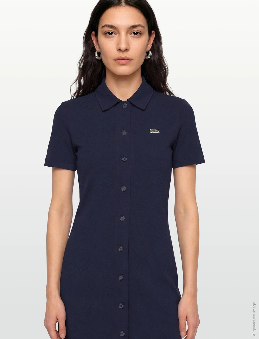 Lacoste - DRESSES - skjortekjoler - navy blue - 3