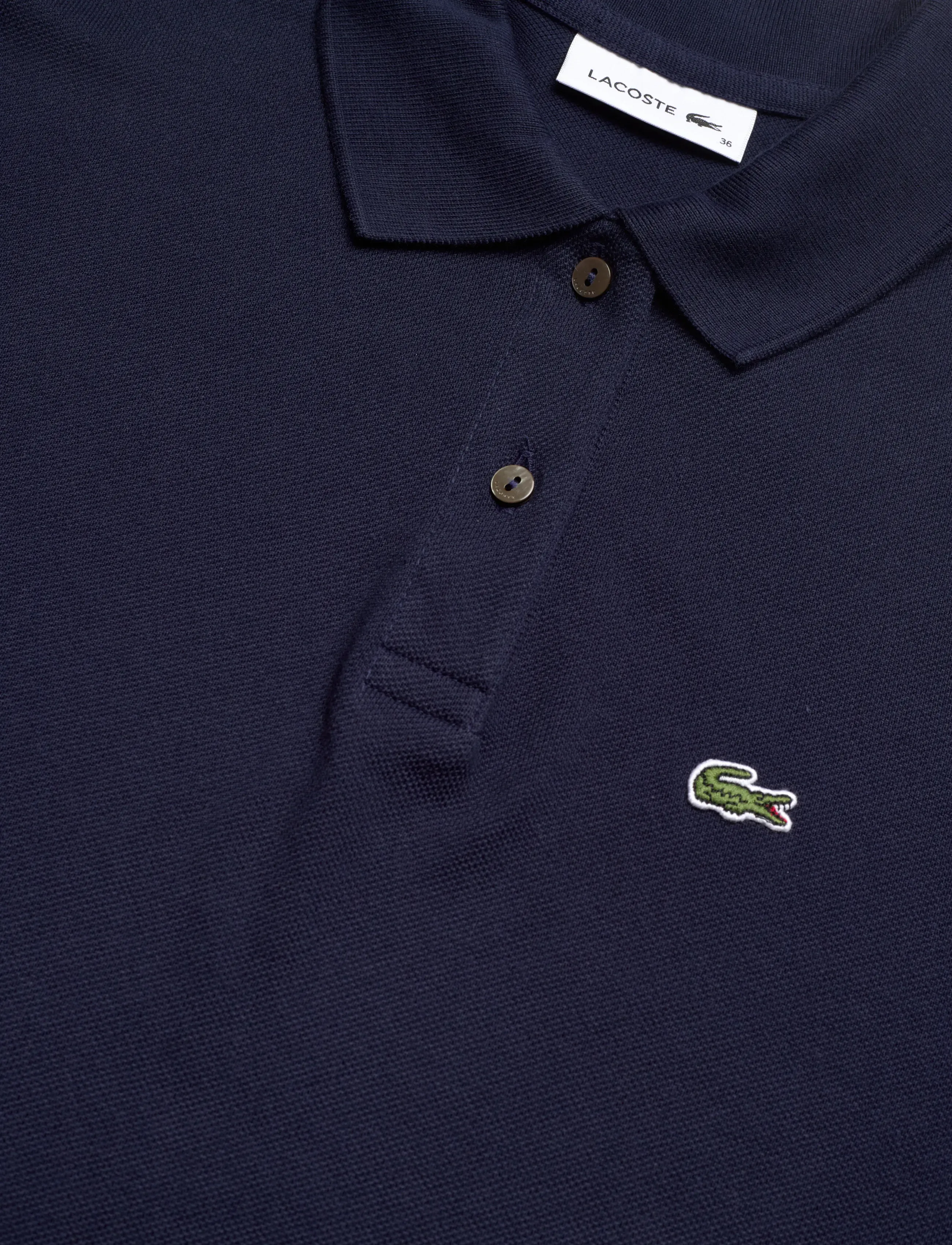 Lacoste - Pique Knit Polo Dress - särkkleidid - navy blue - 2
