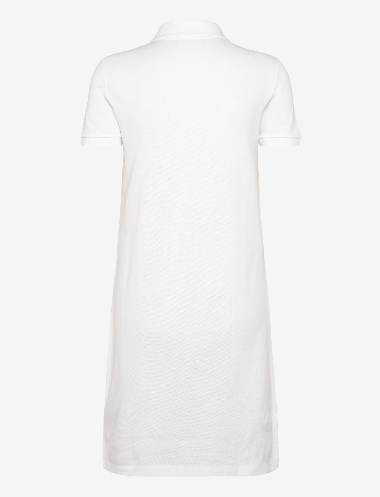 Lacoste - Pique Knit Polo Dress - särkkleidid - white - 1