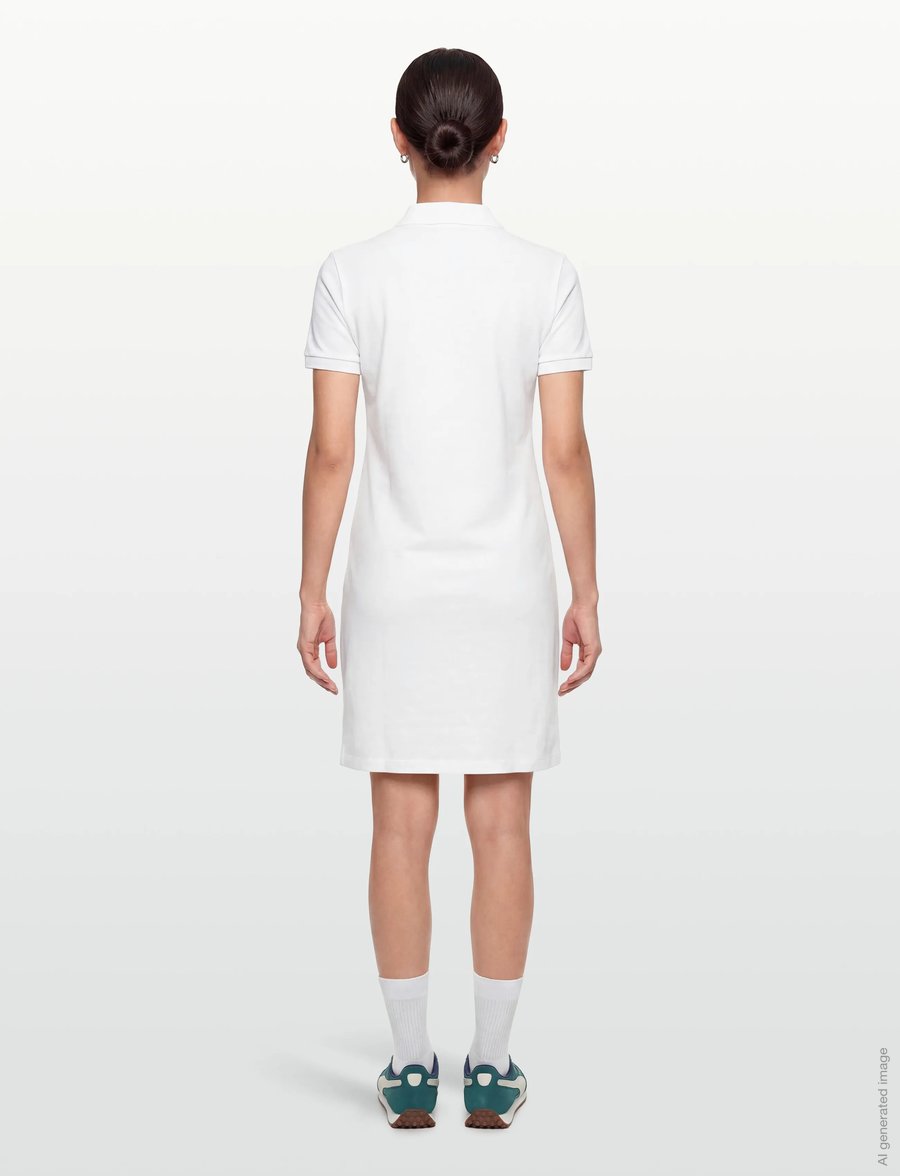 Lacoste - DRESSES - marškinių tipo suknelės - white - 4
