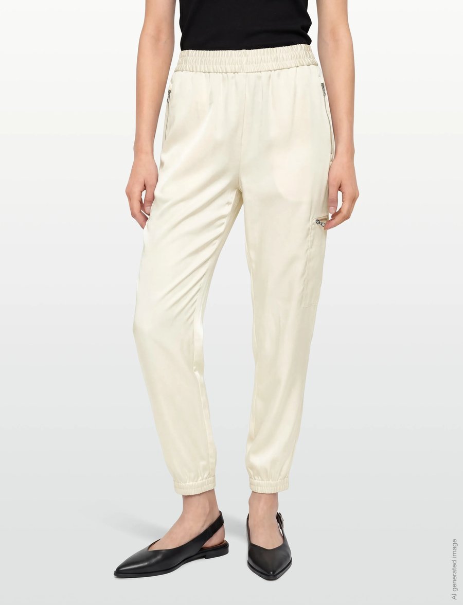Lacoste - Fluid Zipped Pocket Pants - alltags-style - white - 3
