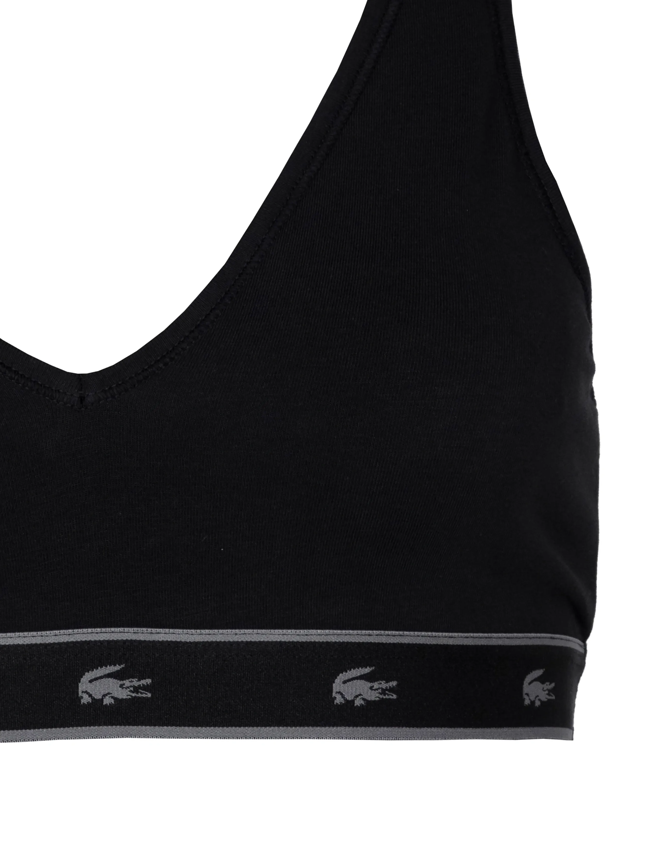 Lacoste - Essential V Neck Bralette - black - 2