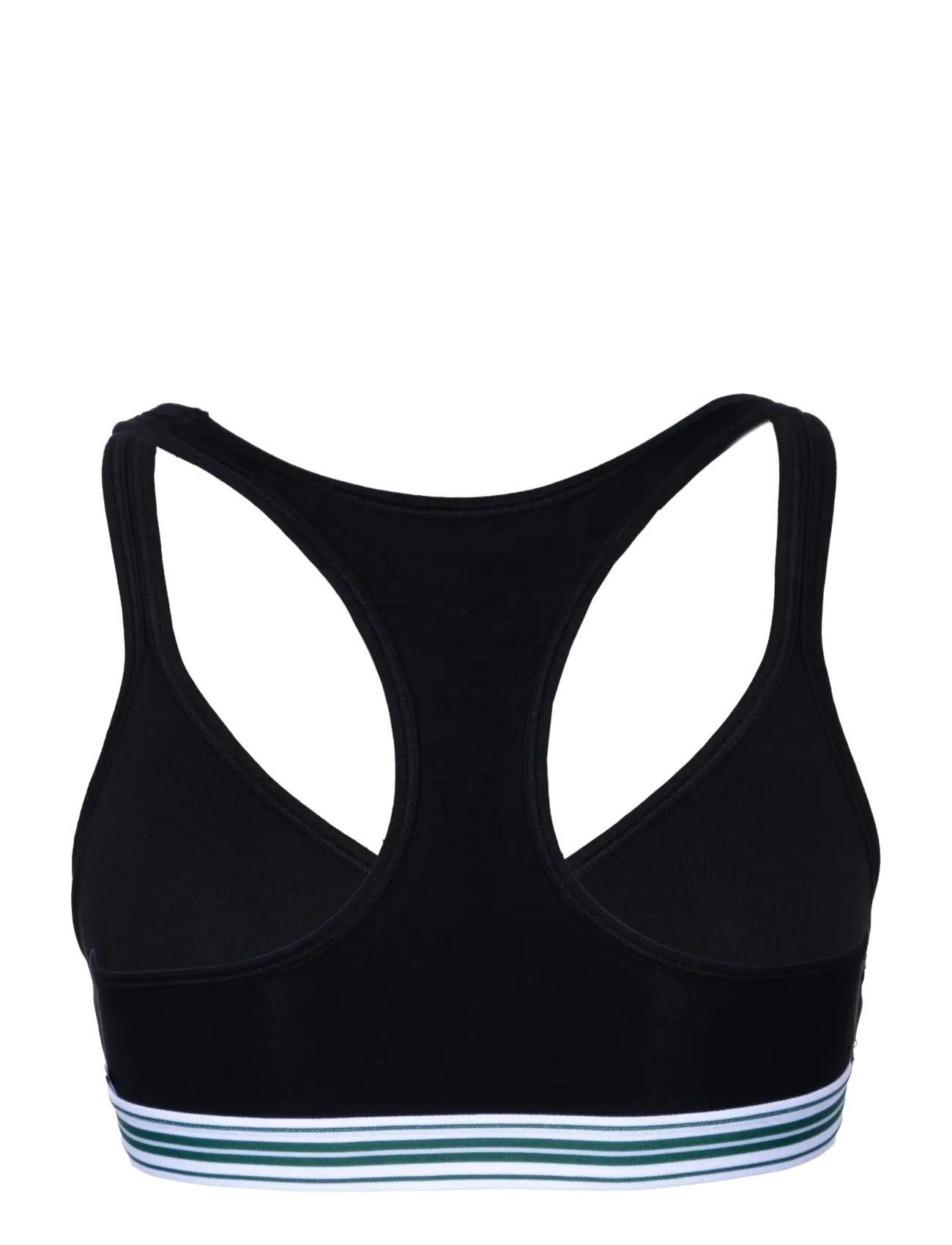 Lacoste - Padded Stretch Jersey Logo Bralette - bralette - black - 1