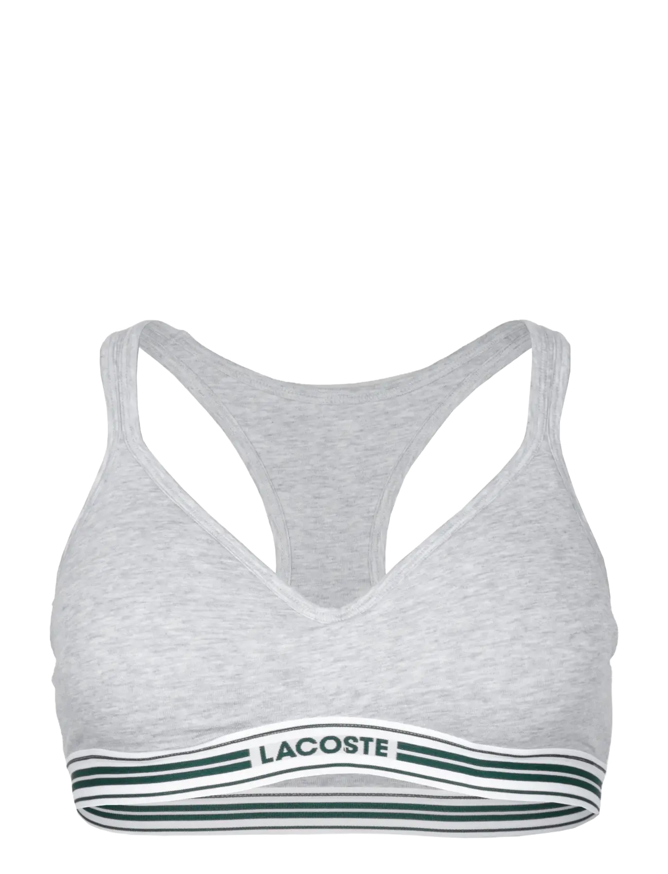 Lacoste Padded Stretch Jersey Logo Bralette - Unterwäsche - GREY / grey