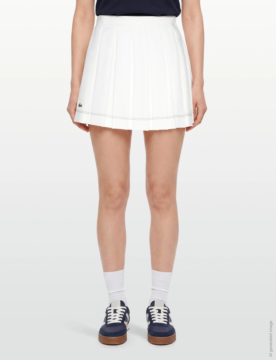 Lacoste - SKIRTS - faltenröcke - white - 3
