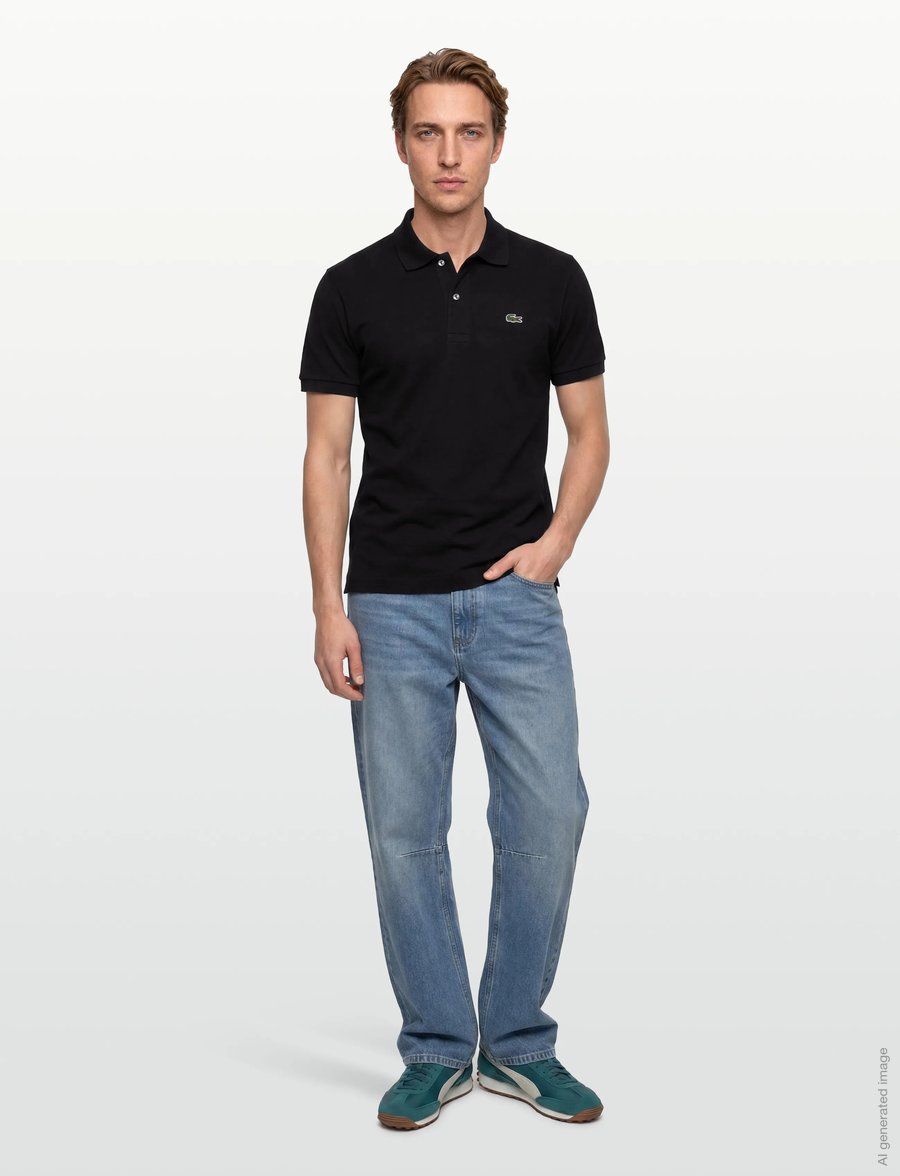 Lacoste - Classic Fit L1212 Original Polo Shirt - kortærmede poloer - black - 0