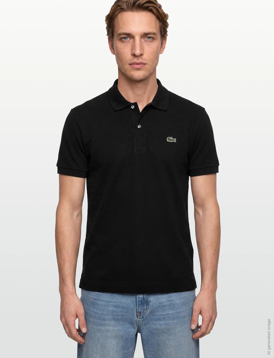 Lacoste - Classic Fit L1212 Original Polo Shirt - kortærmede poloer - black - 3