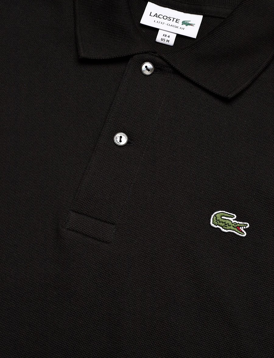 Lacoste - Classic Fit L1212 Original Polo Shirt - short-sleeved polos - black - 5