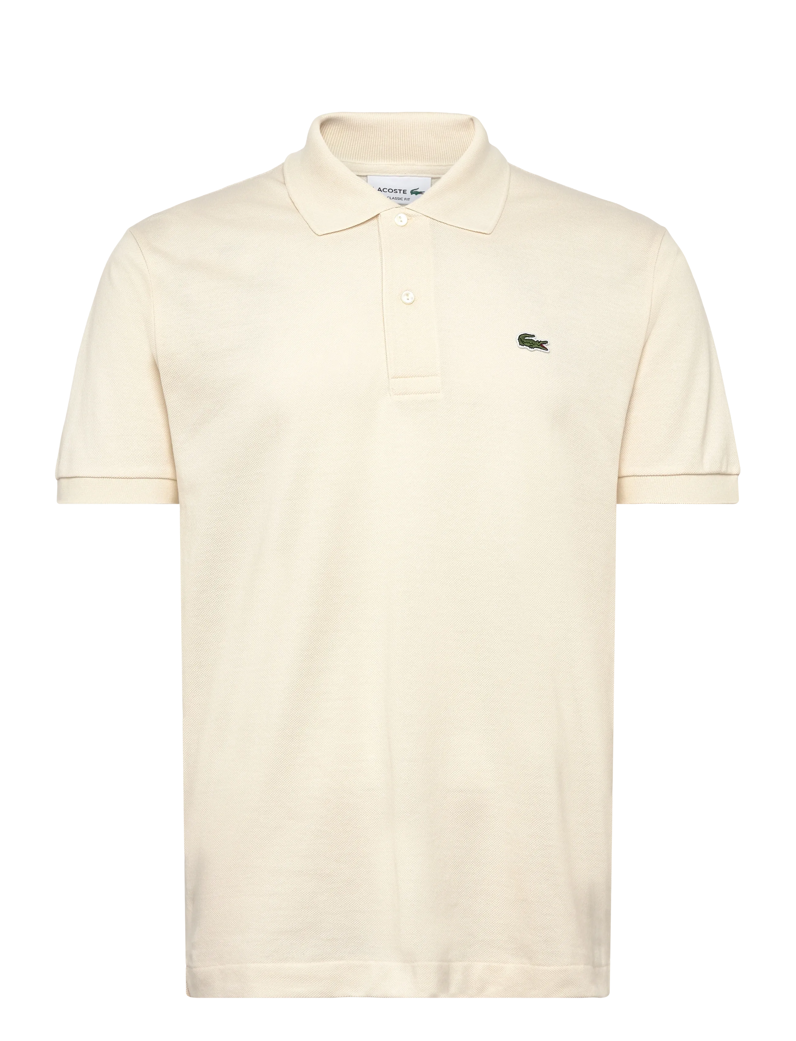 Lacoste Classic Fit L1212 Original Polo Shirt, M, Knitwear, Creme - Short Sleeve Knitted Polos, Männerswear
