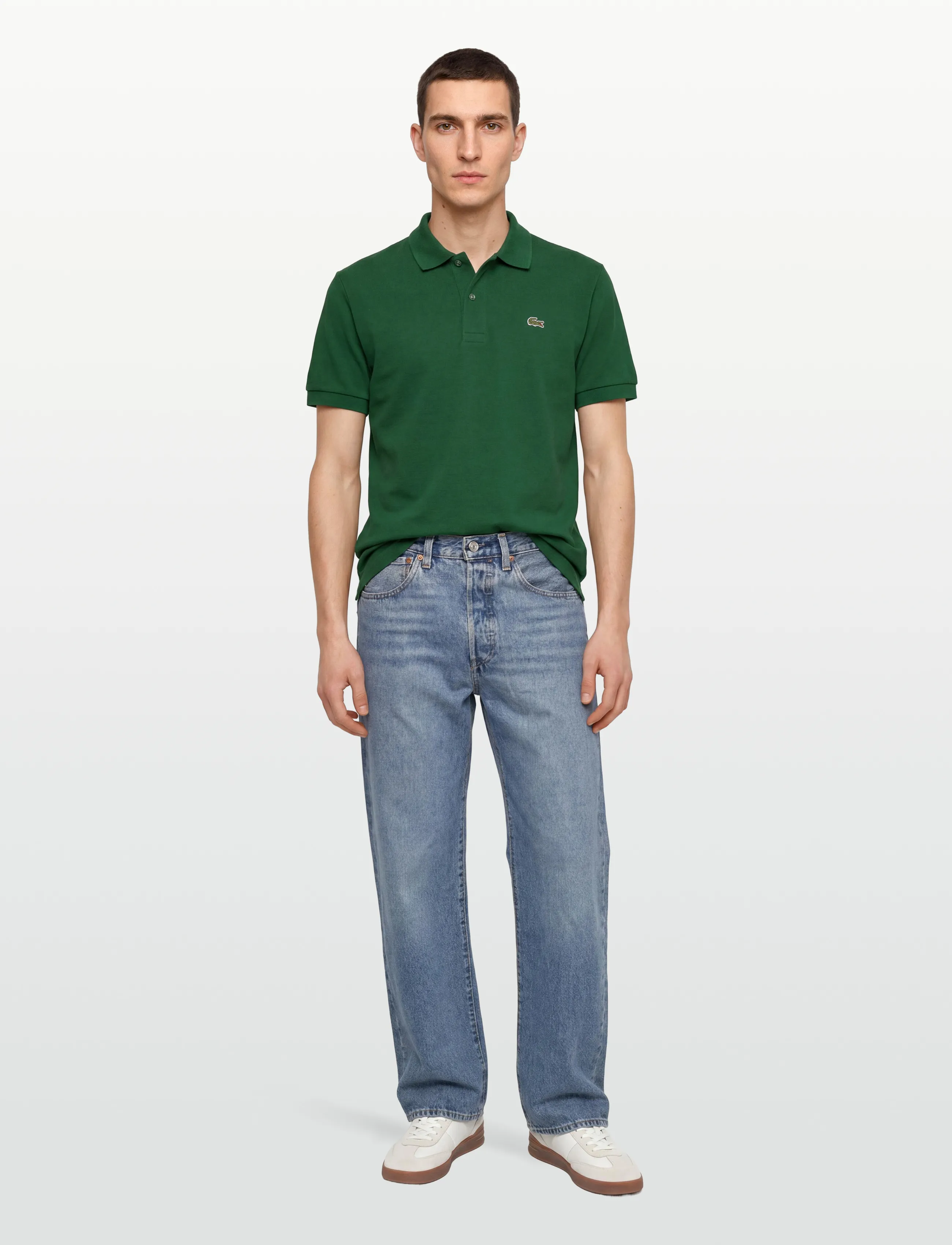 Lacoste Classic Fit L1212 Original Polo Shirt, M, Knitwear, Grün - Short Sleeve Knitted Polos, Männerswear