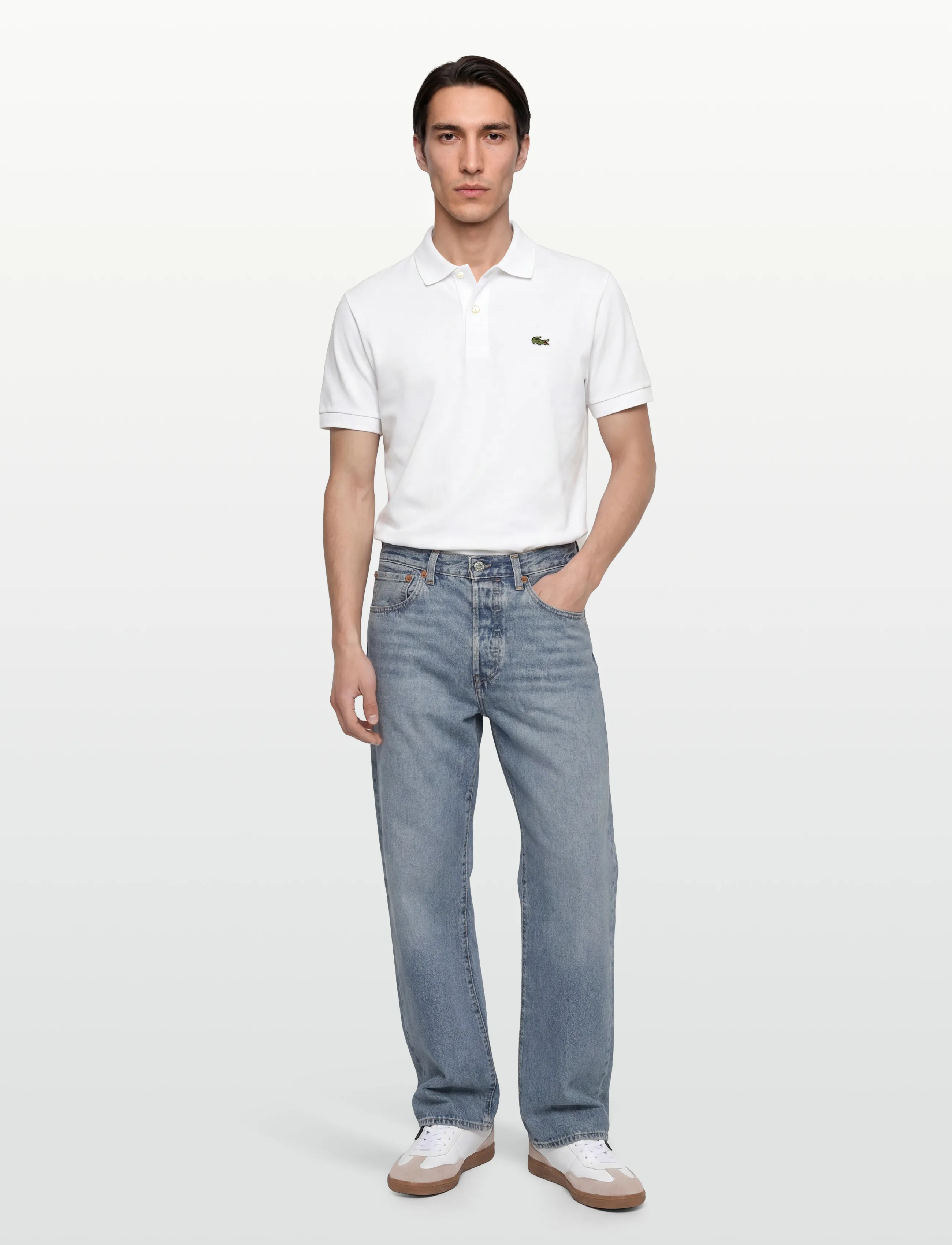 Lacoste - Classic Fit L1212 Original Polo Shirt - kortærmede poloer - white - 0