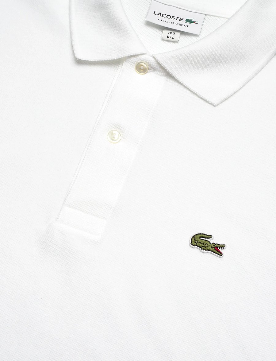 Lacoste - Classic Fit L1212 Original Polo Shirt - kortærmede poloer - white - 5