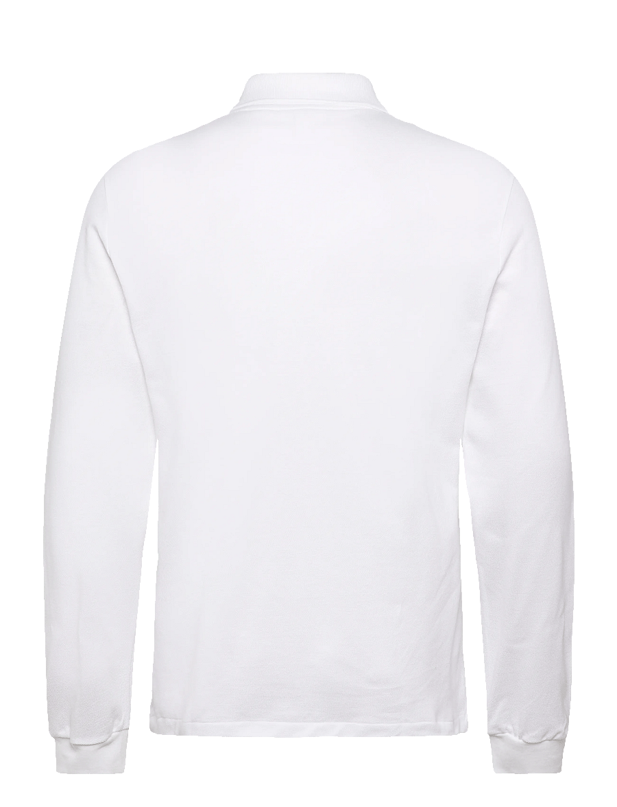 Lacoste - Classic Fit L1312 Longsleeve Polo Shirt - langærmede poloer - white - 1