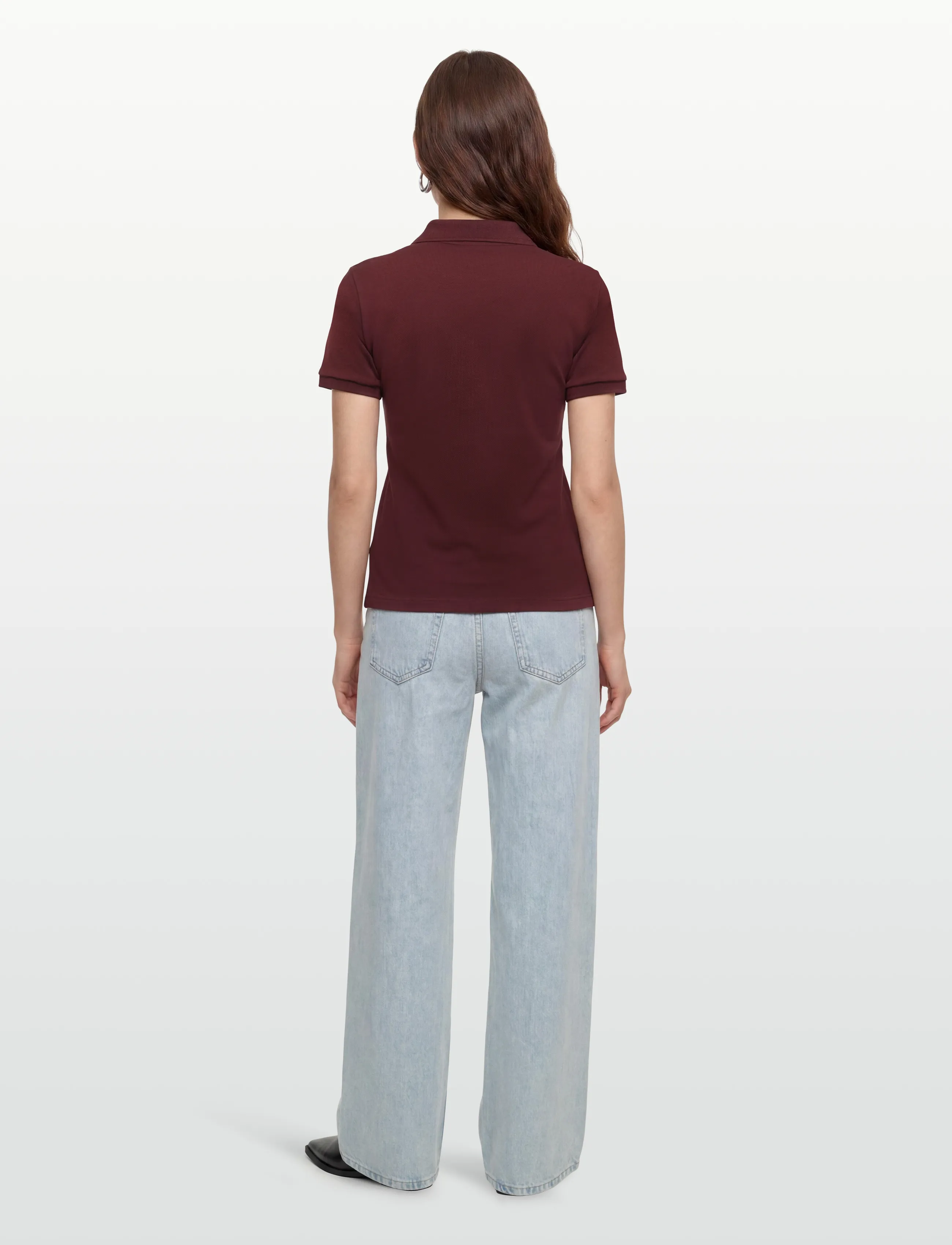 Lacoste - Stretch Cotton Piqué Polo - poloshirts - brown - 4