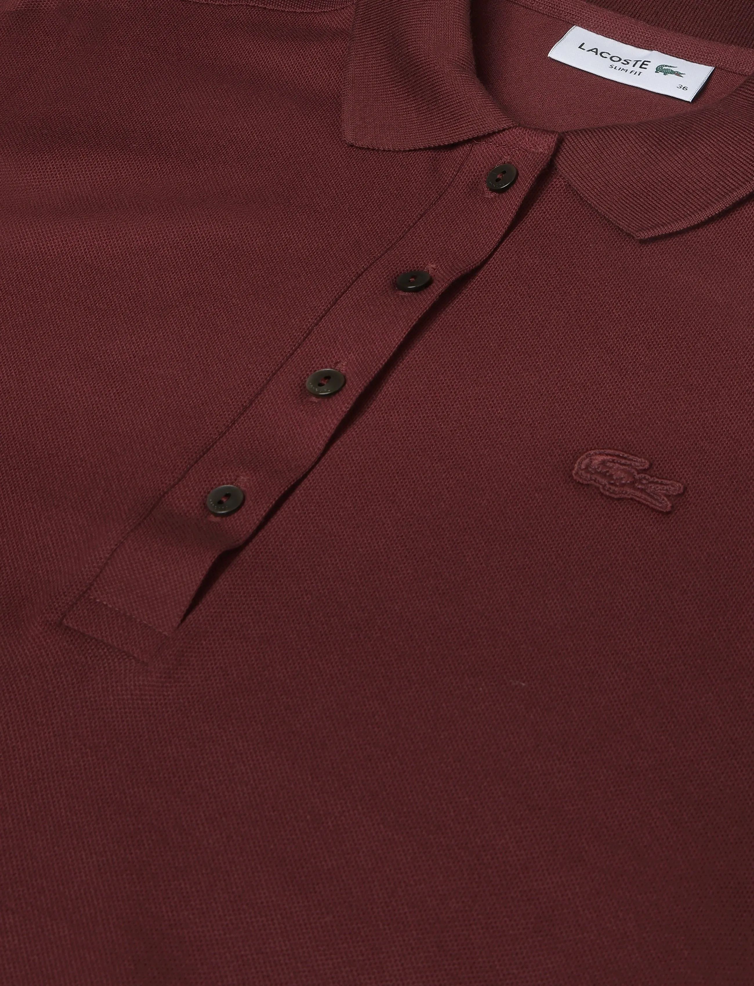 Lacoste - Stretch Cotton Piqué Polo - brown - 2