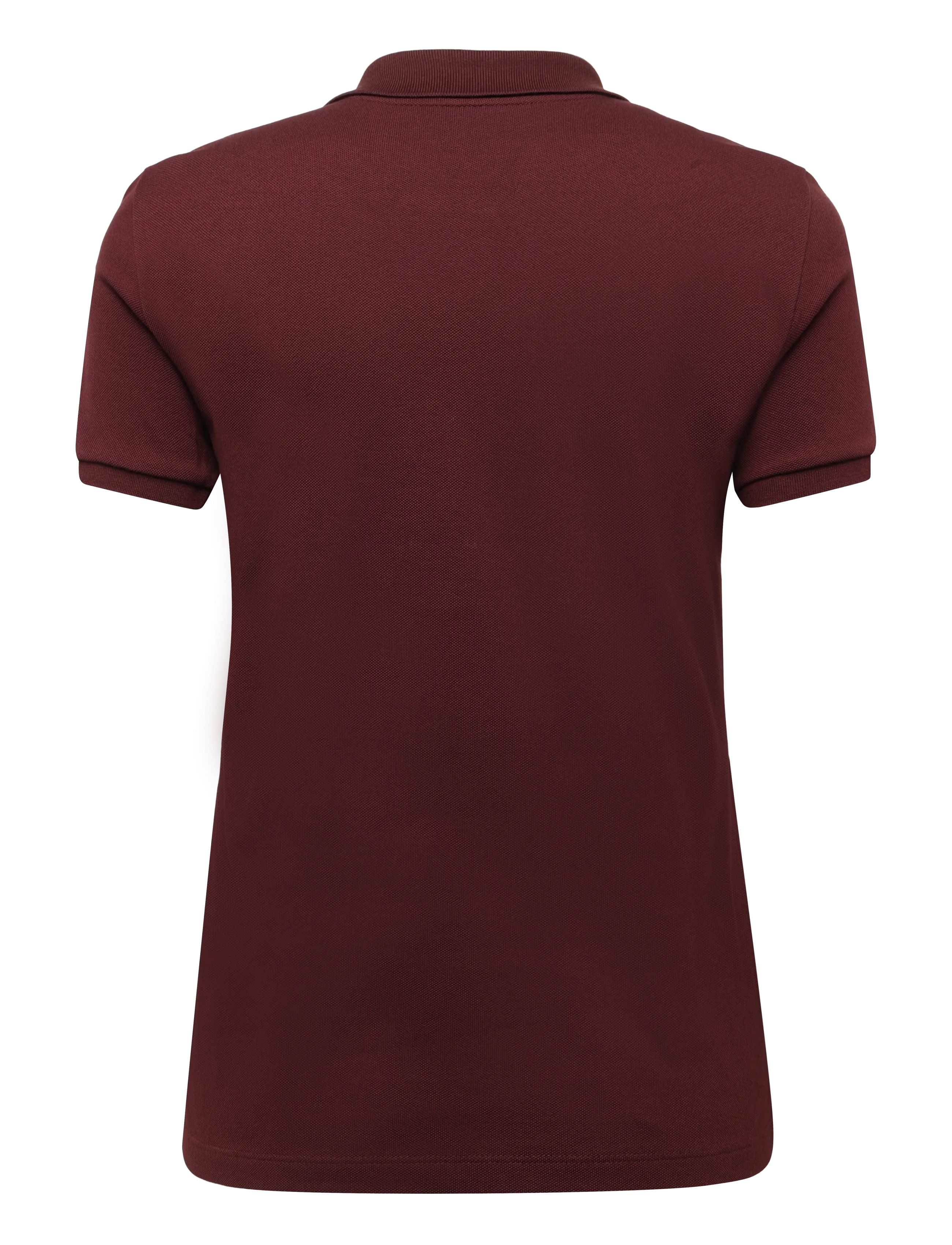 Lacoste - Stretch Cotton Piqué Polo - poloshirts - burgundy - 1