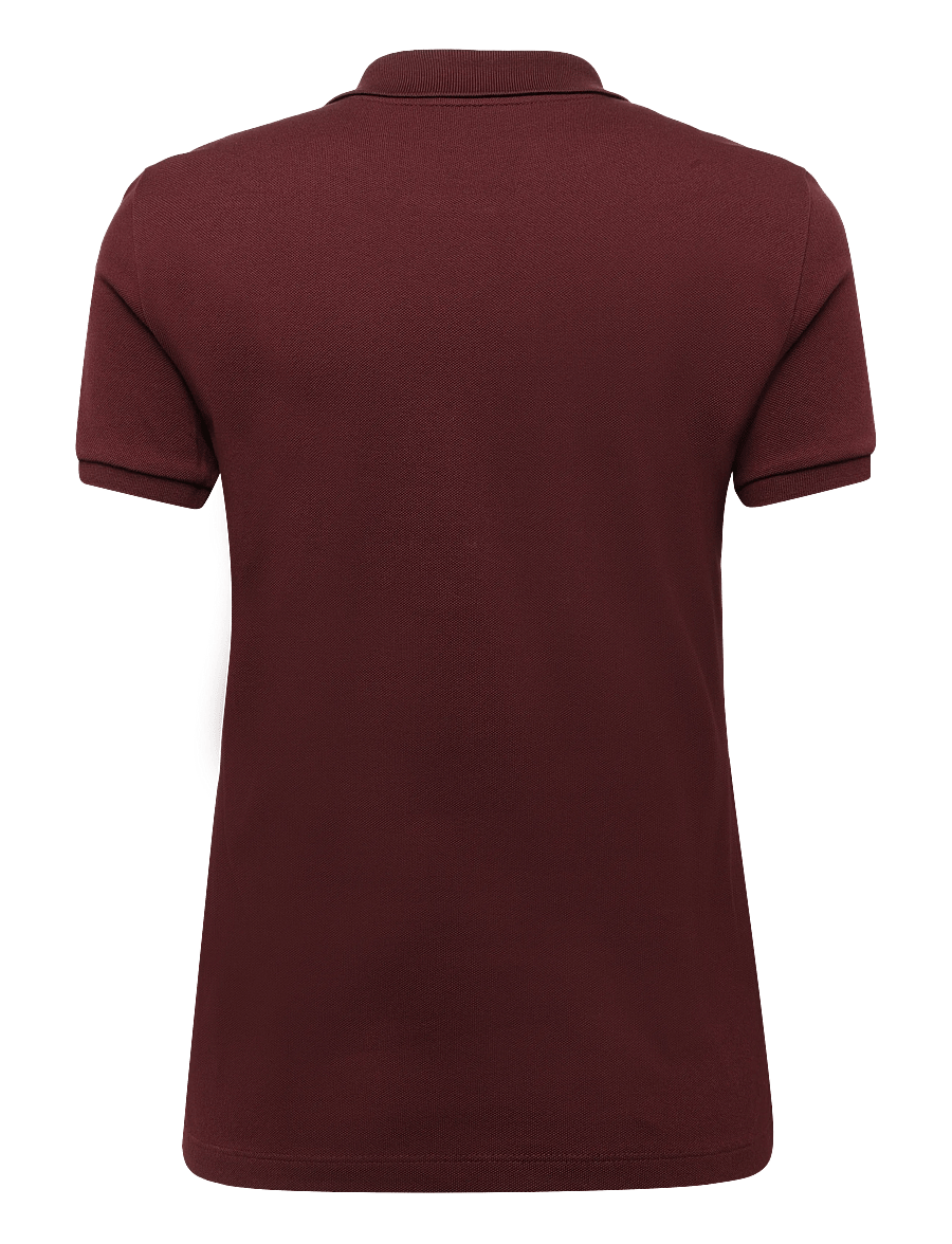Lacoste - Stretch Cotton Piqué Polo - poloshirts - burgundy - 1
