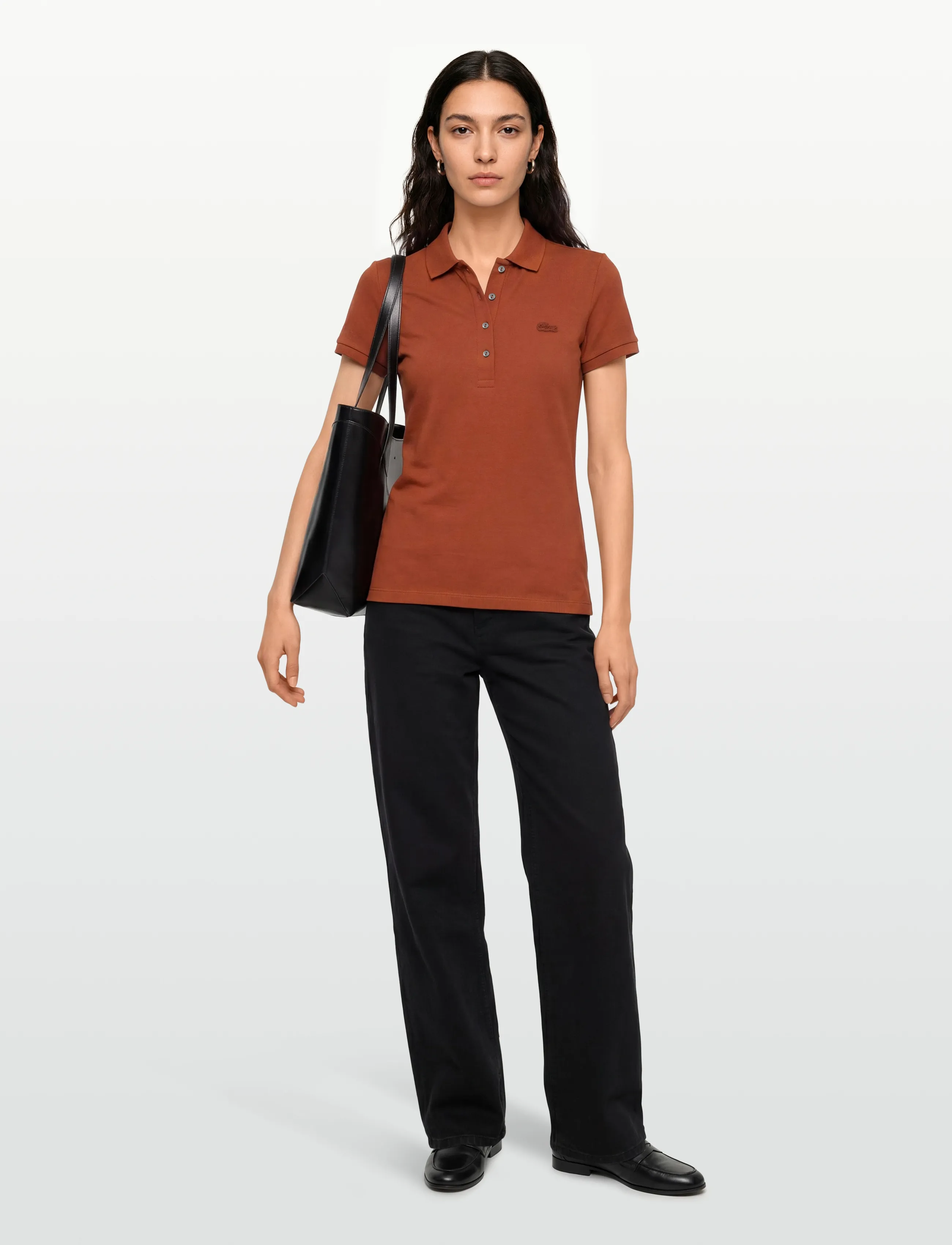 Lacoste Stretch Cotton Piqué Polo - T-särgid ja alussärgid - BURGUNDY / burgundy