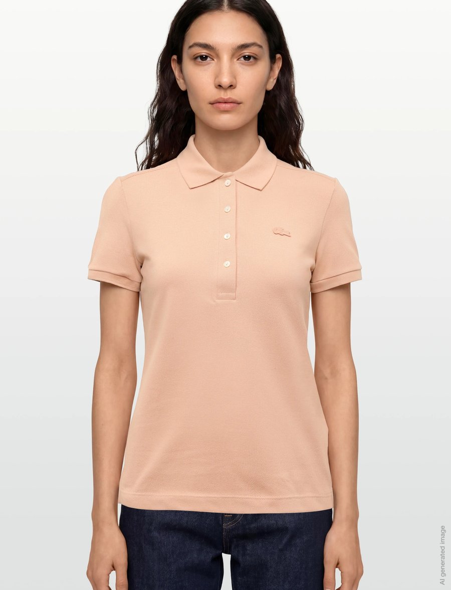 Lacoste - Stretch Cotton Piqué Polo - poloshirts - pink - 3