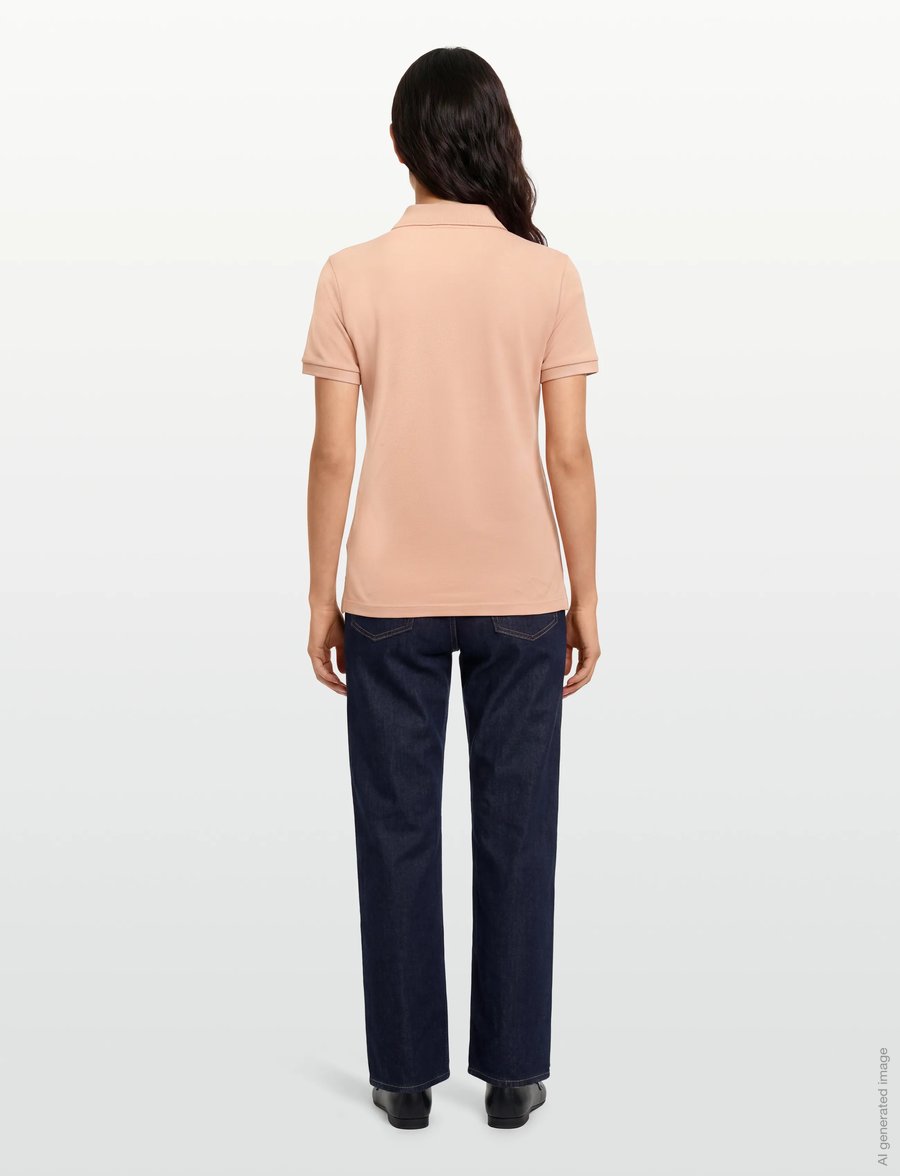 Lacoste - Stretch Cotton Piqué Polo - poloshirts - pink - 4