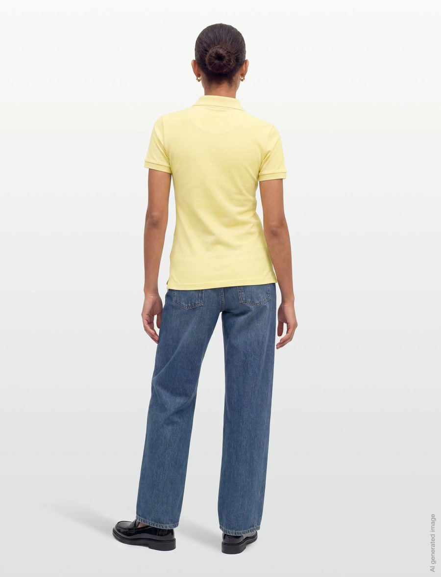 Lacoste - Stretch Cotton Piqué Polo - poloshirts - yellow - 4
