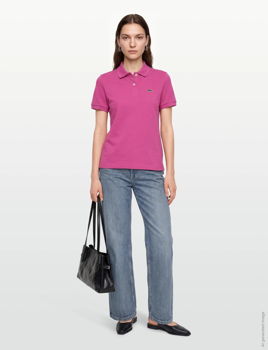 Lacoste - Regular Fit Supple Petit Piqué Polo - poloer - pink - 0