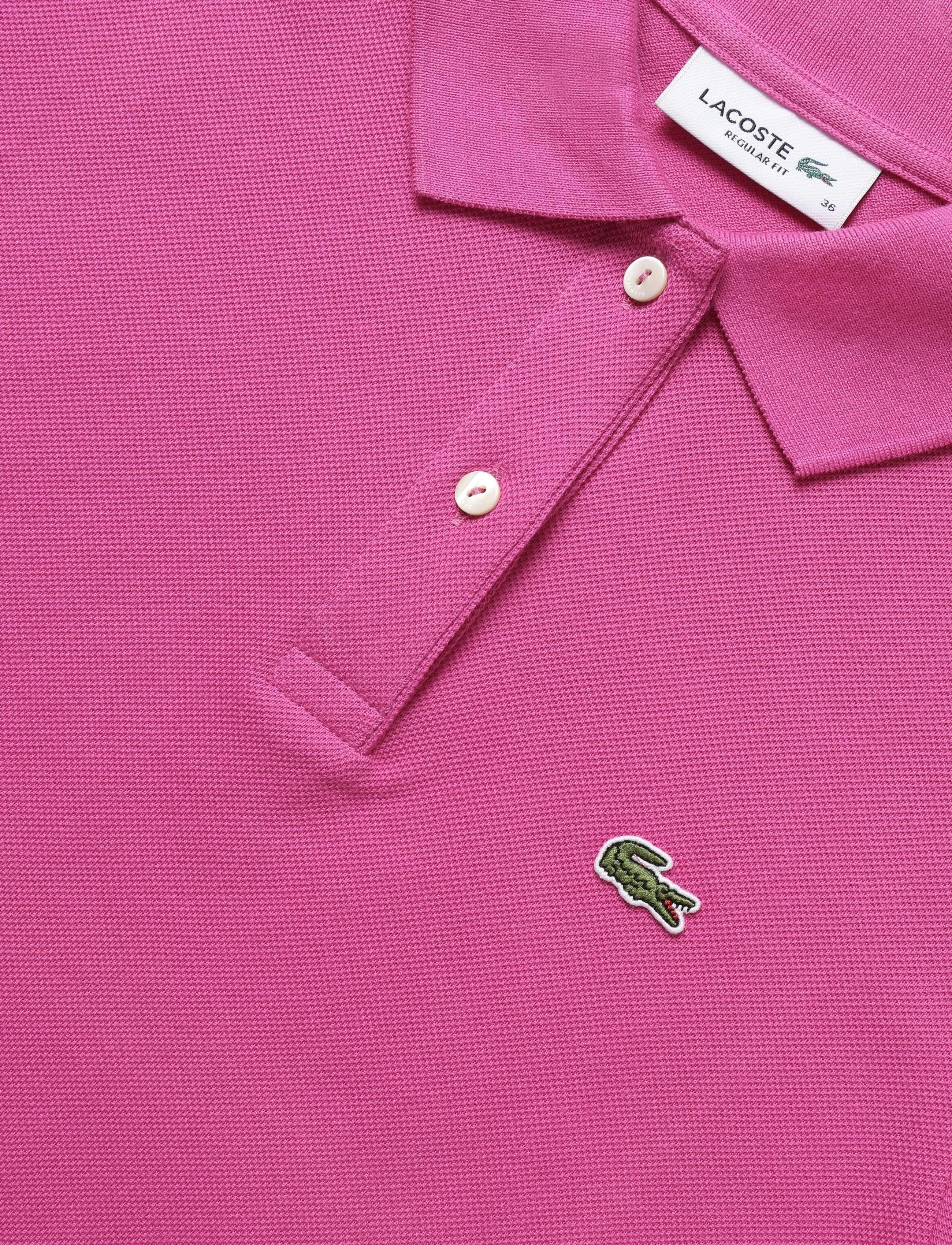 Lacoste - Regular Fit Supple Petit Piqué Polo - poloer - pink - 5