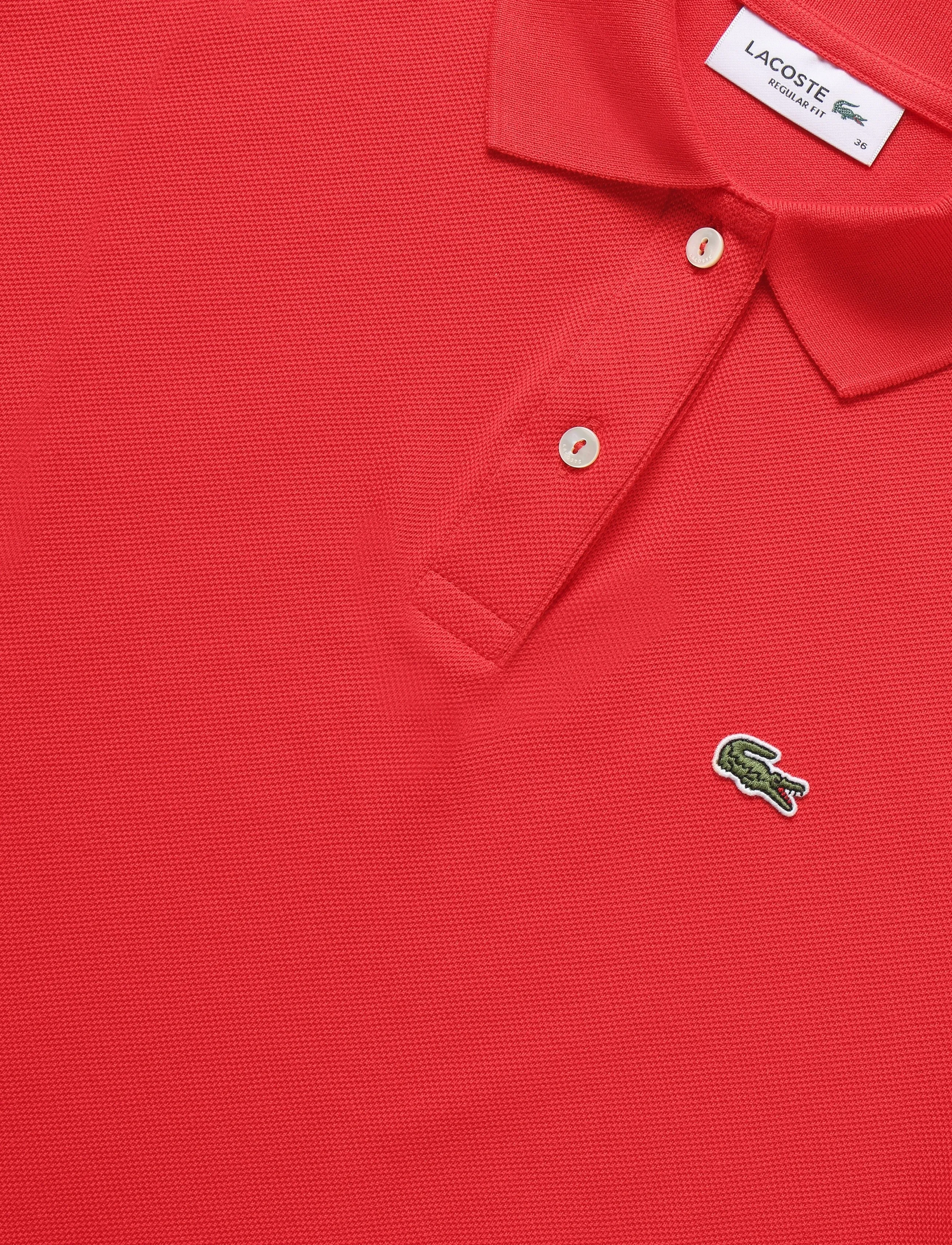 Lacoste - Regular Fit Supple Petit Piqué Polo - red - 2